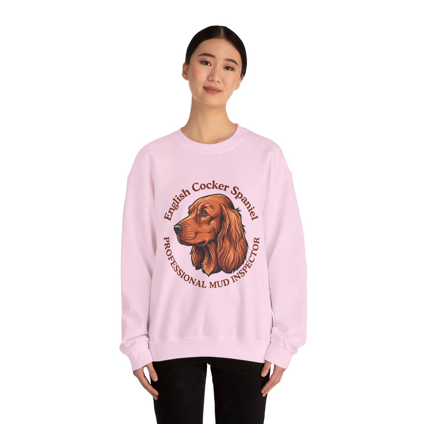 Funny English Cocker Spaniel Sweatshirt, Mud Inspector Shirt, Field Spaniel Mom Crewneck, Bird Dog Dad Gift, Working Cocker, Hunting Dog