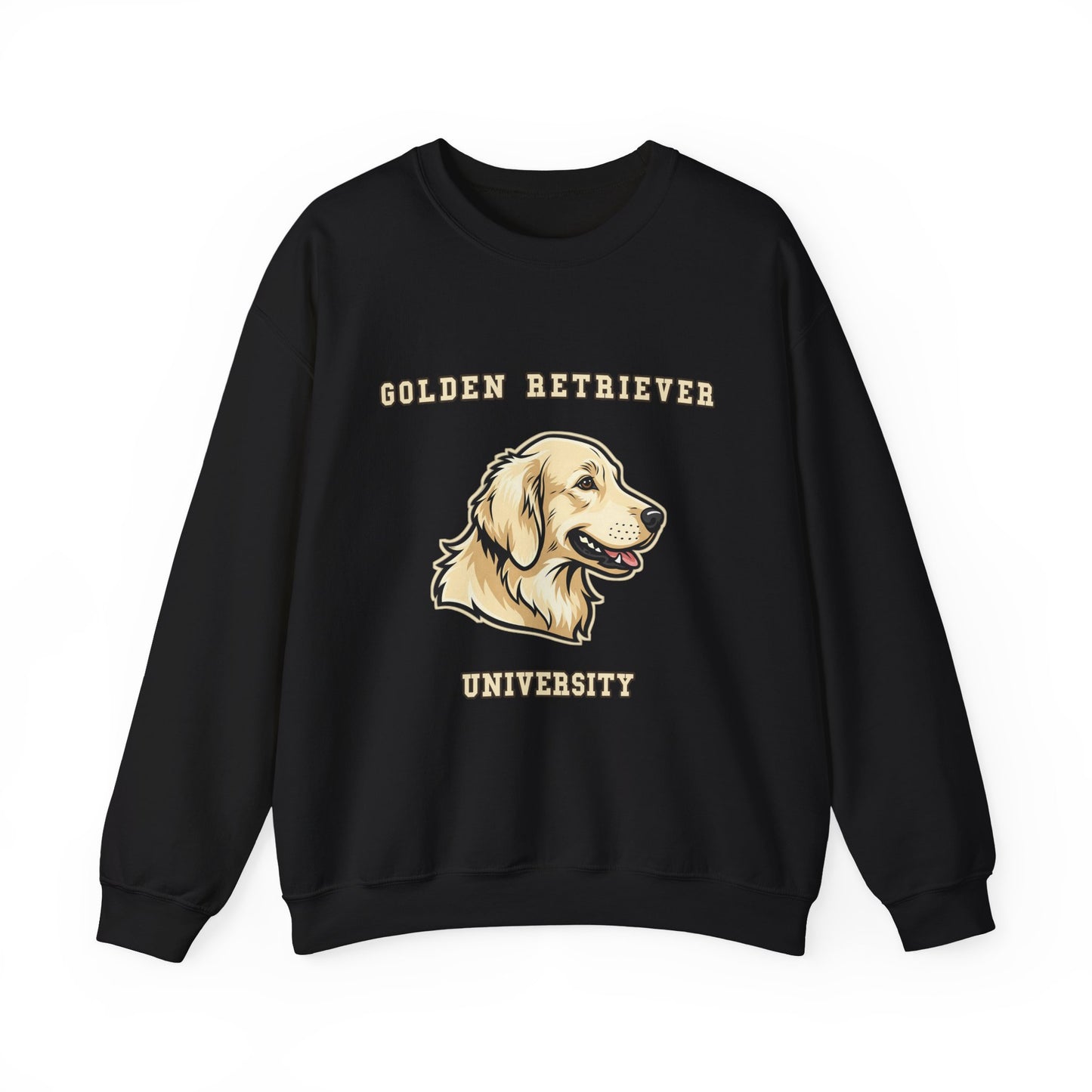 English Cream Golden Retriever Sweatshirt, Cream Golden Crewneck in Platinum Cream