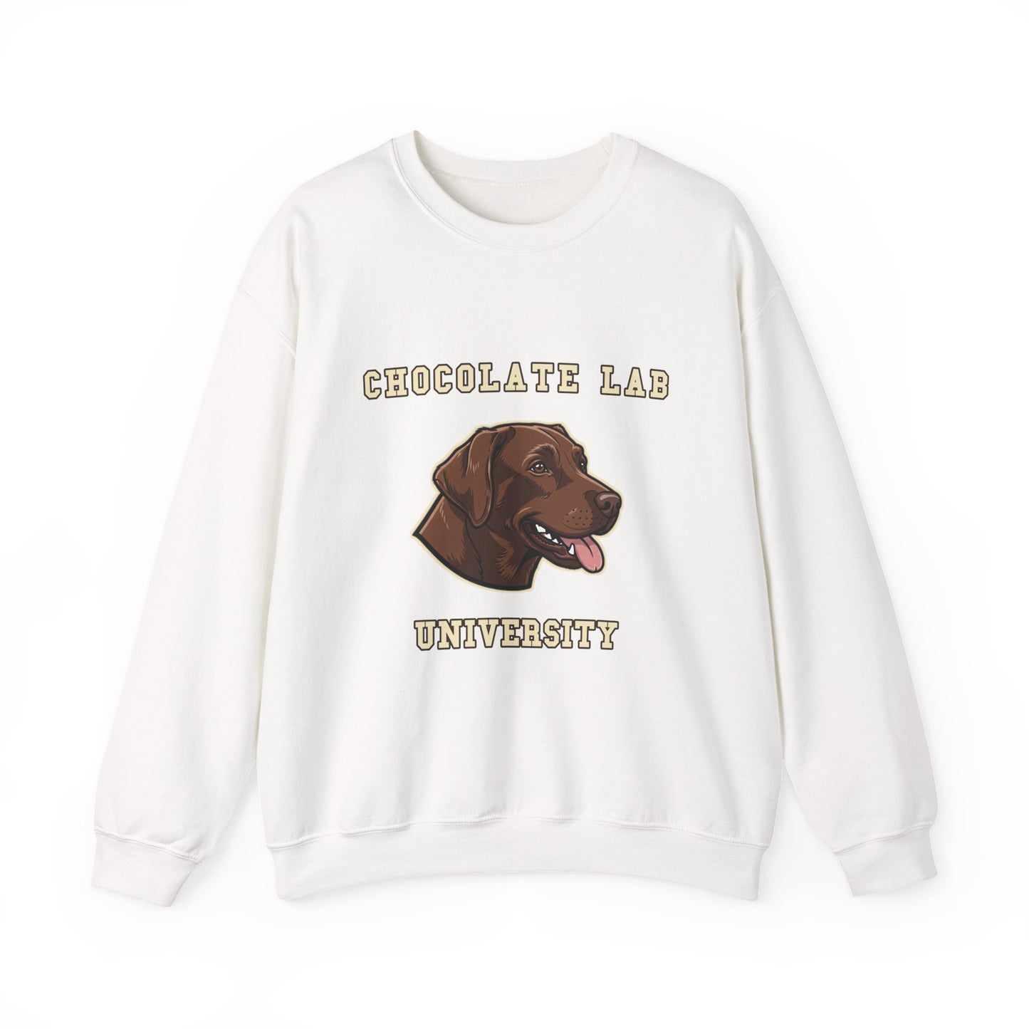 Chocolate Labrador Sweatshirt, Chocolate Lab Dog Mom Crewneck, Funny Retriever Gift, Rich Chocolate Brown Dog Shirt, Dog Lover Top