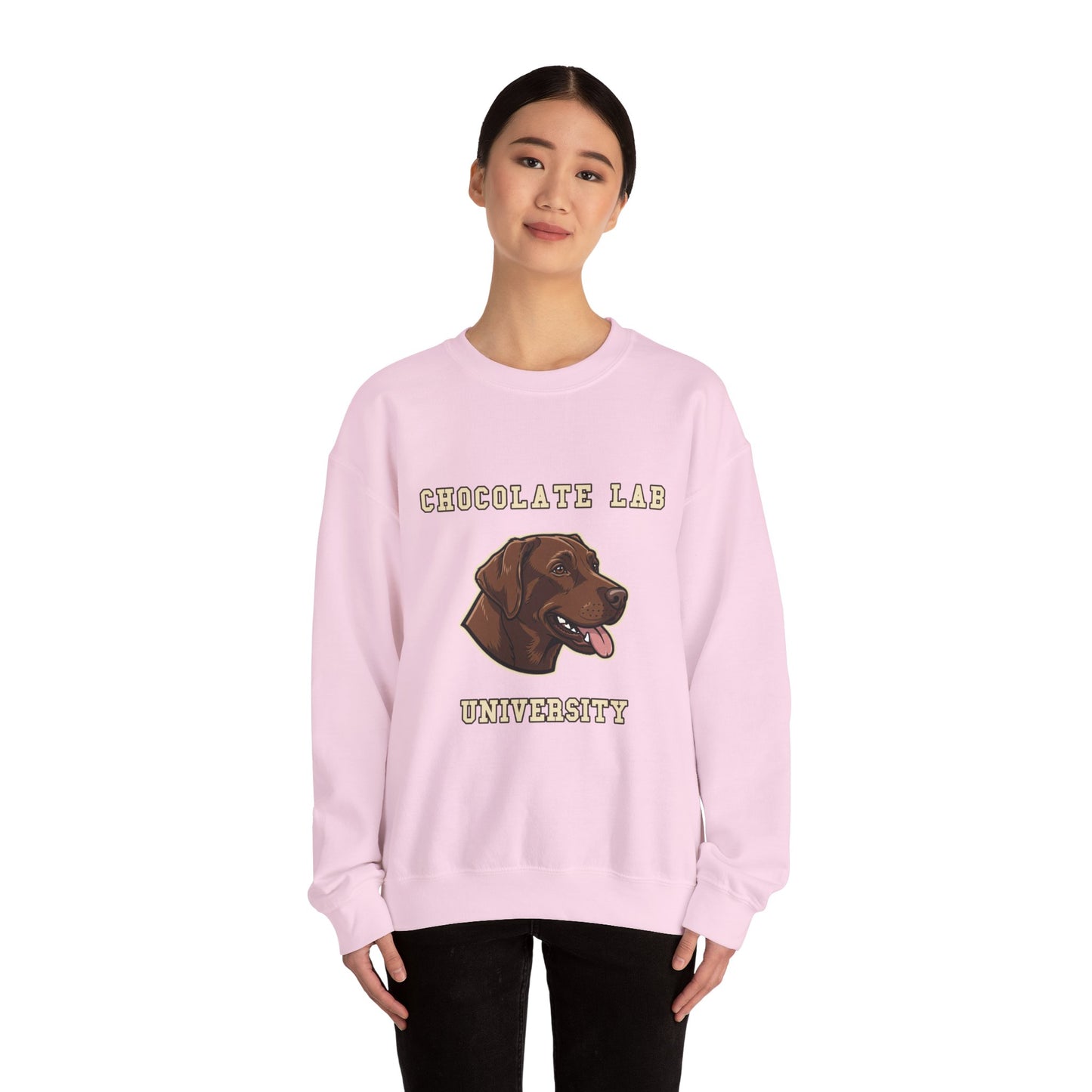 Chocolate Labrador Sweatshirt, Chocolate Lab Dog Mom Crewneck, Funny Retriever Gift, Rich Chocolate Brown Dog Shirt, Dog Lover Top