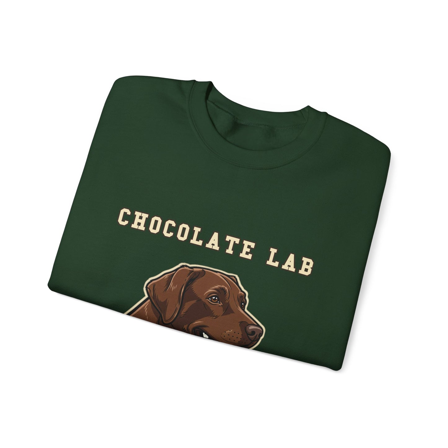 Chocolate Labrador Sweatshirt, Chocolate Lab Dog Mom Crewneck, Funny Retriever Gift, Rich Chocolate Brown Dog Shirt, Dog Lover Top