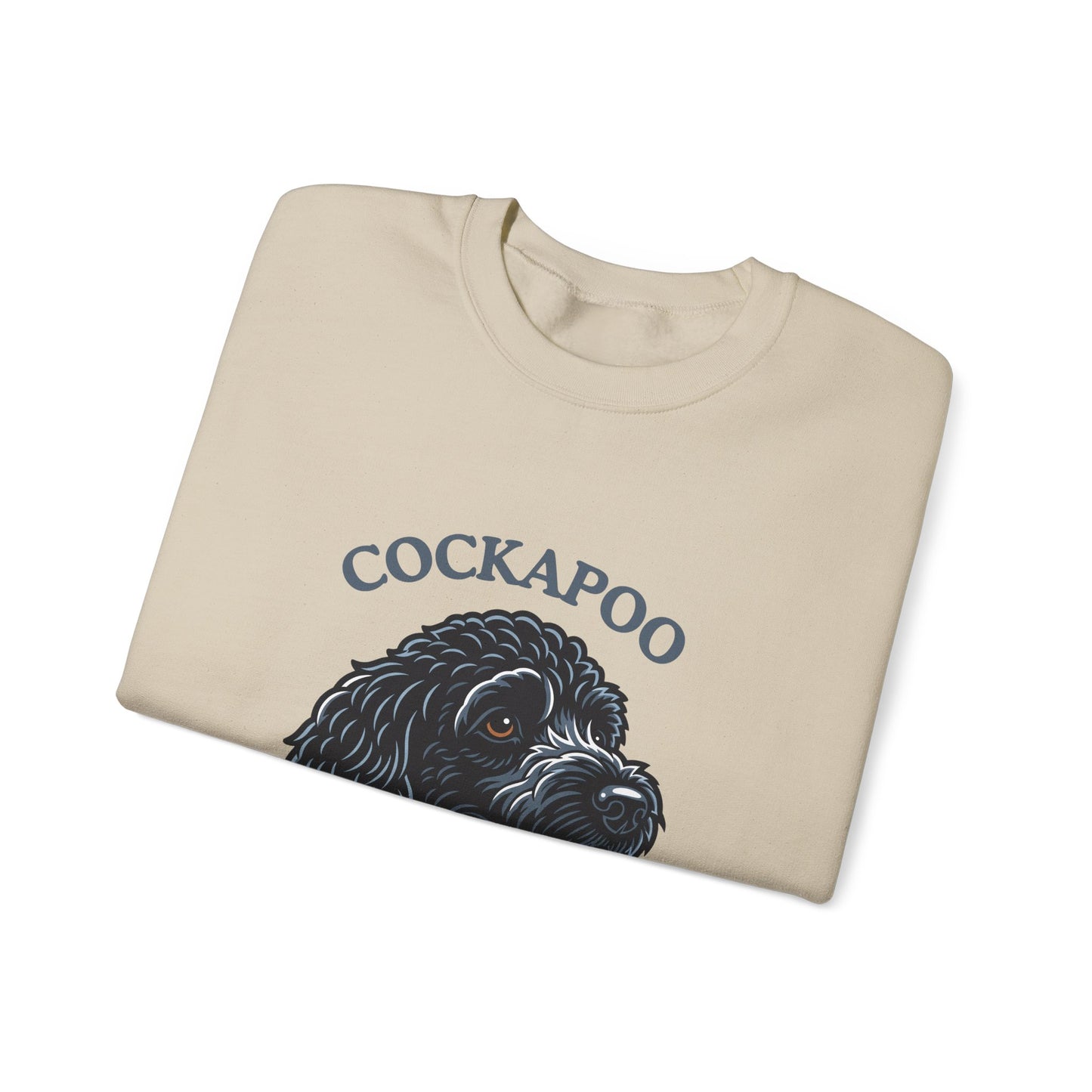 Black Cockapoo Chief Happiness Officer Sweatshirt, Dog Lover Crewneck, Cute Cockapoo Gift for Pet Parents
