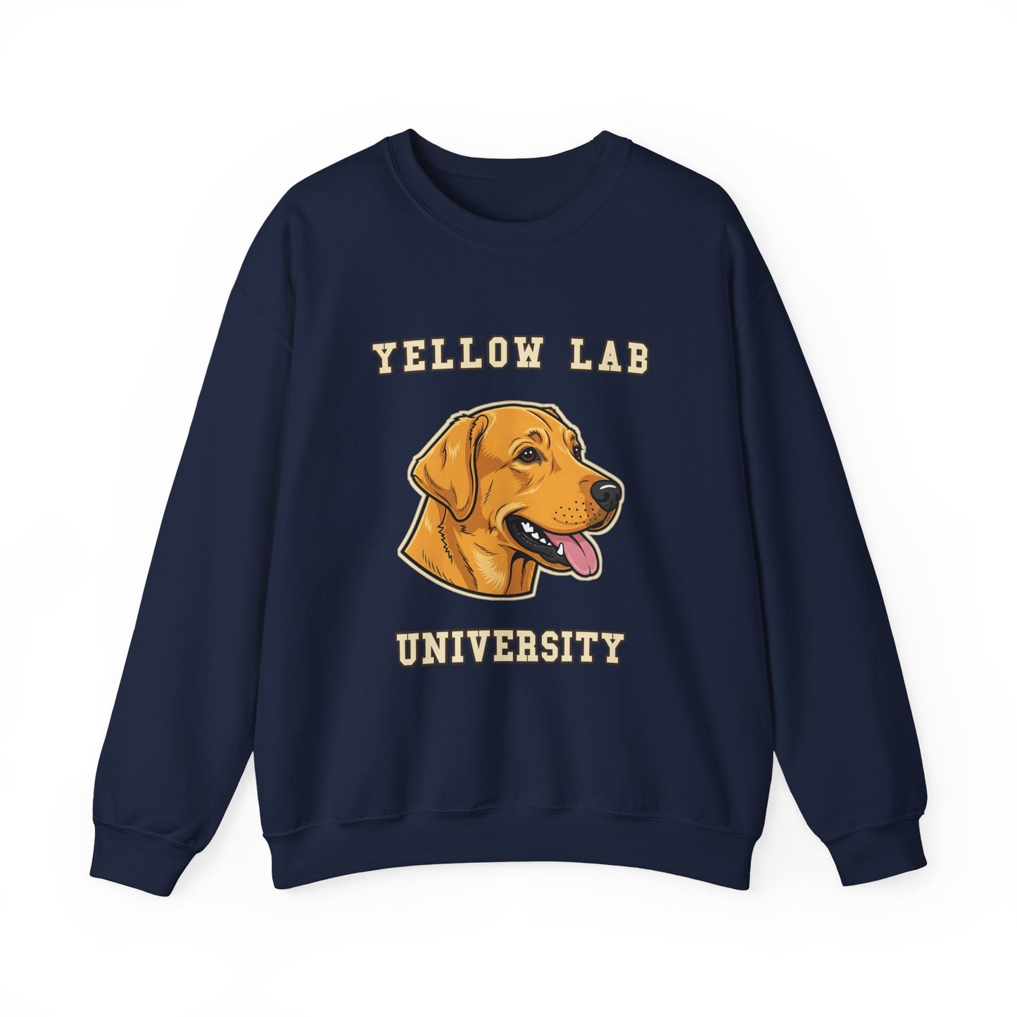 Labrador Sweatshirt, Yellow Lab Crewneck in Golden Yellow