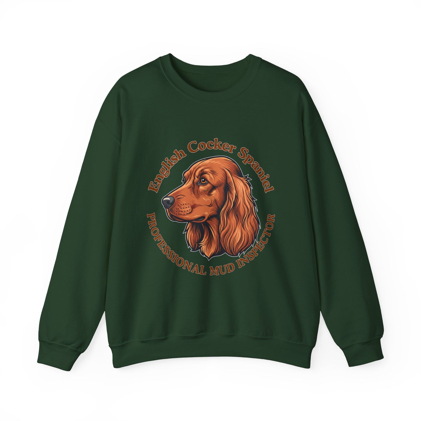 Funny English Cocker Spaniel Sweatshirt, Mud Inspector Shirt, Field Spaniel Mom Crewneck, Bird Dog Dad Gift, Working Cocker, Hunting Dog