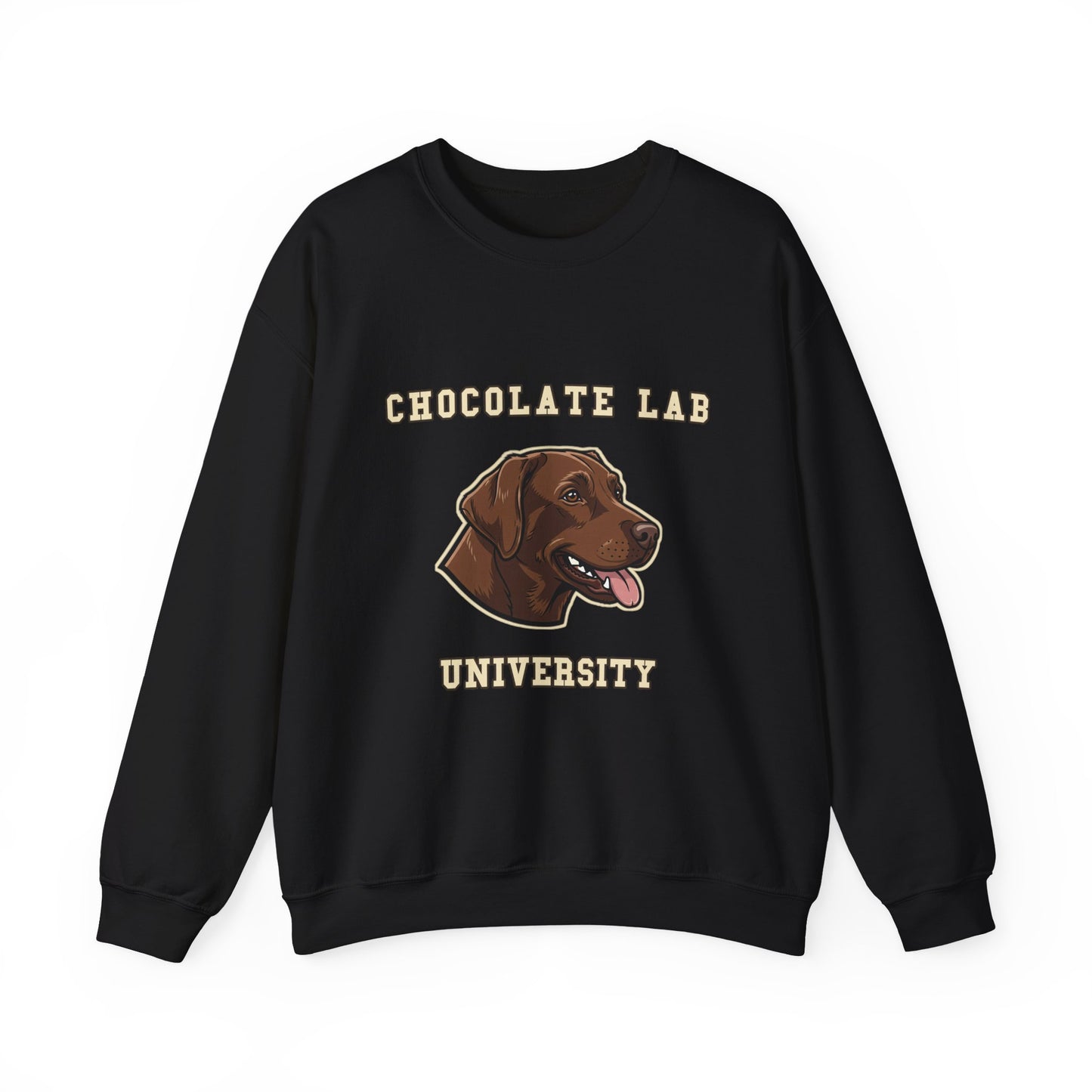 Chocolate Labrador Sweatshirt, Chocolate Lab Dog Mom Crewneck, Funny Retriever Gift, Rich Chocolate Brown Dog Shirt, Dog Lover Top