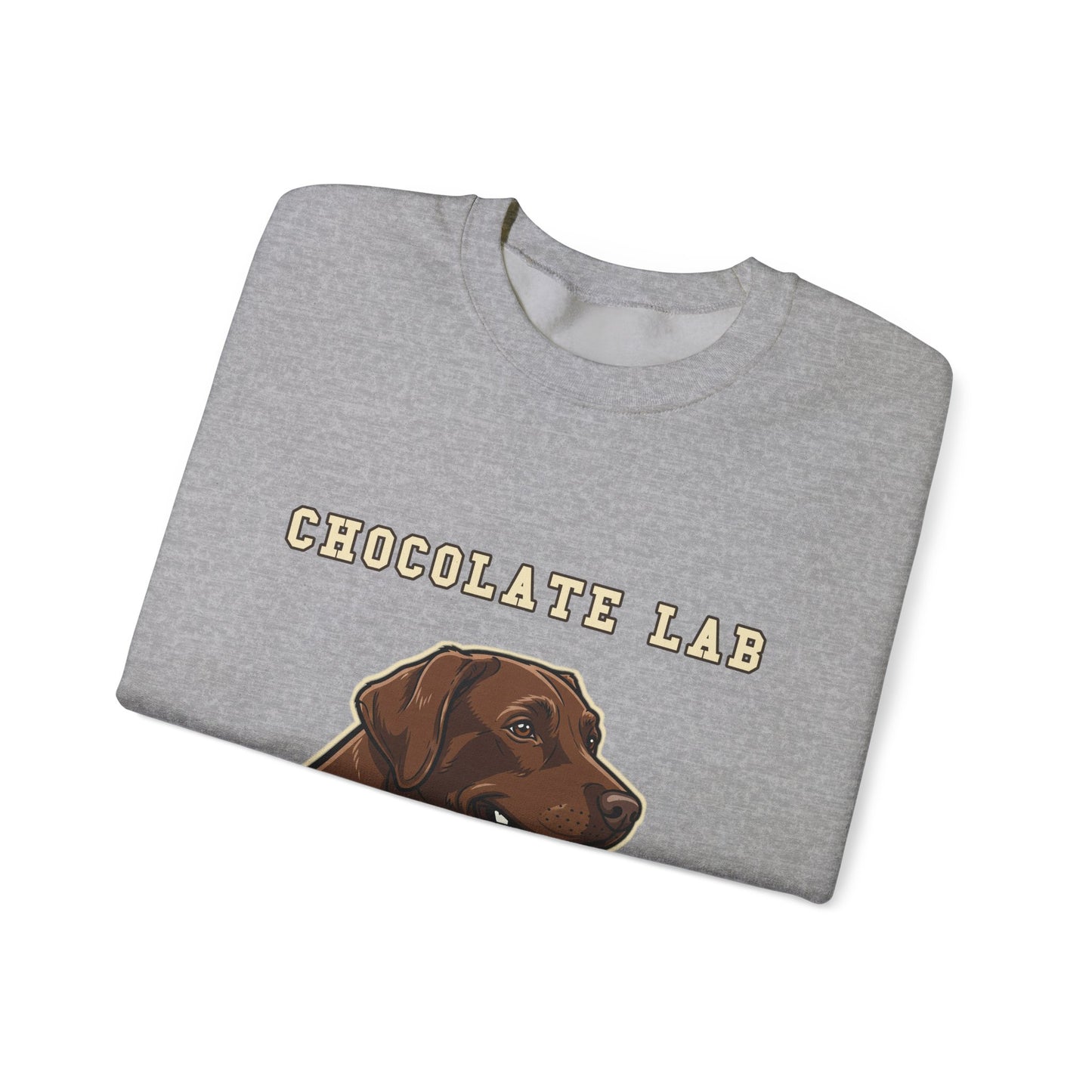 Chocolate Labrador Sweatshirt, Chocolate Lab Dog Mom Crewneck, Funny Retriever Gift, Rich Chocolate Brown Dog Shirt, Dog Lover Top