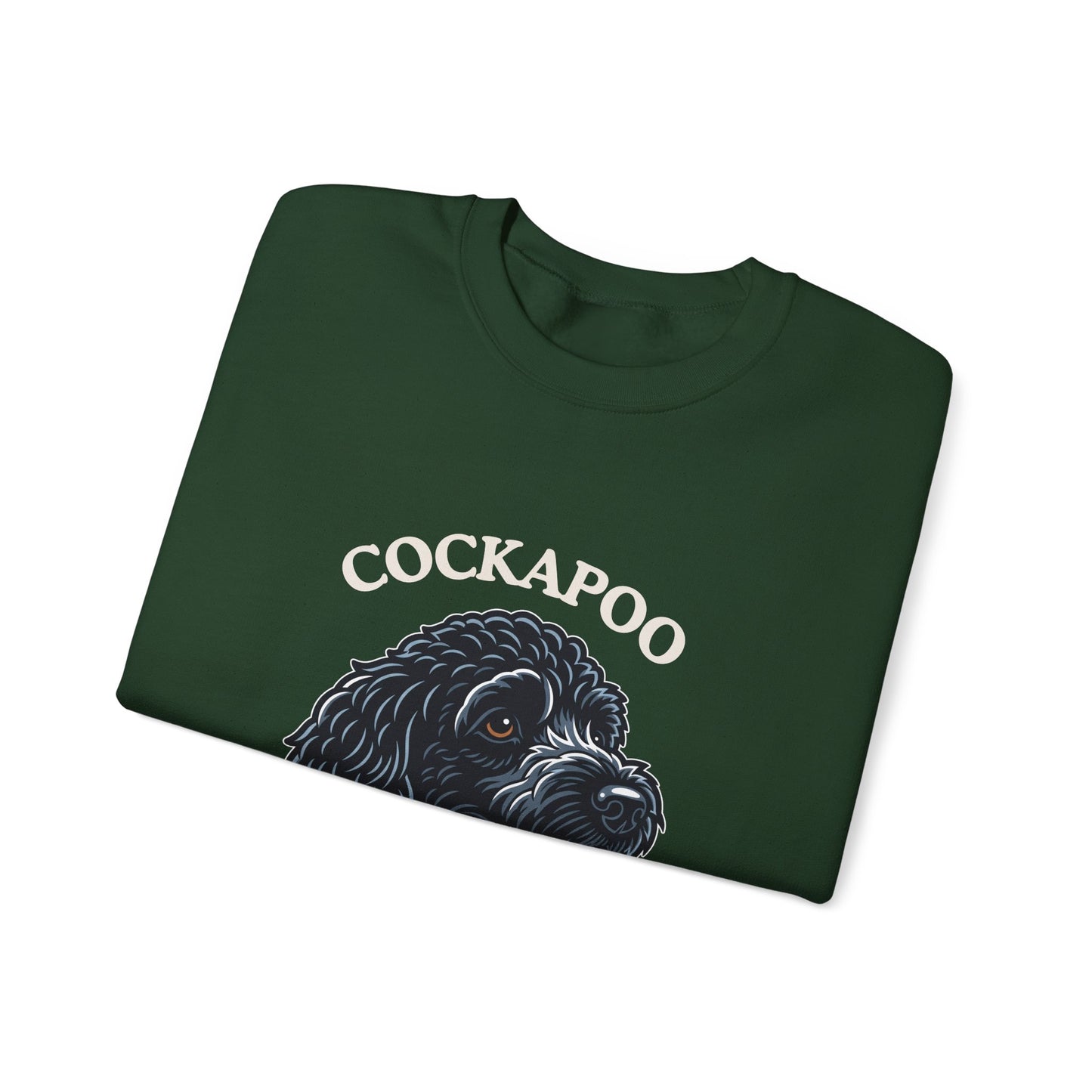 Black Cockapoo Chief Happiness Officer Sweatshirt, Dog Lover Crewneck, Cute Cockapoo Gift for Pet Parents