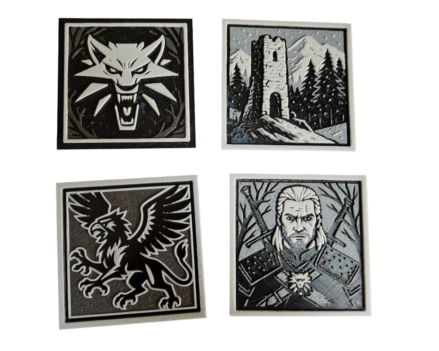 Witcher-Inspired Fridge Magnet Set of 4