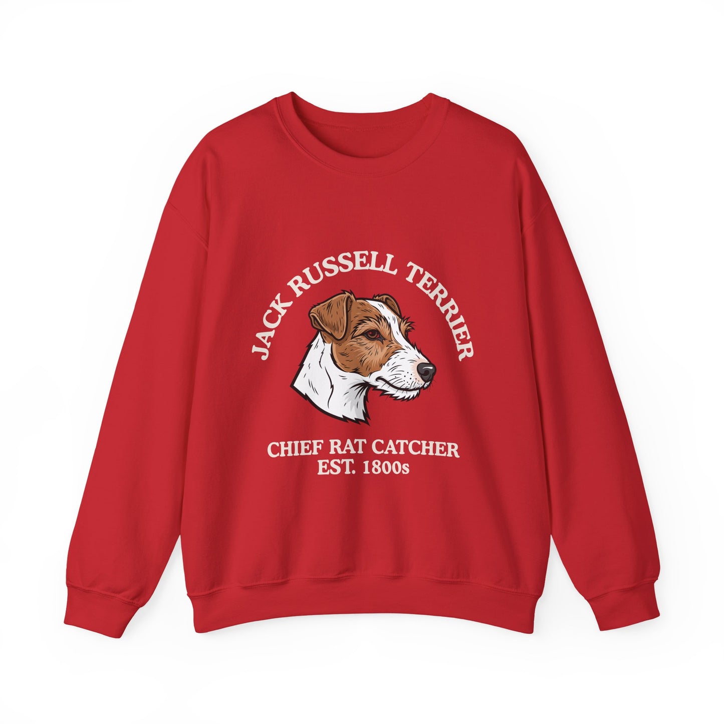 Funny Jack Russell Terrier Sweatshirt, JRT Mom Gift, Chief Rat Catcher Shirt, Parson Russell Crewneck, Vintage Farm Dog, Mens Dog Dad
