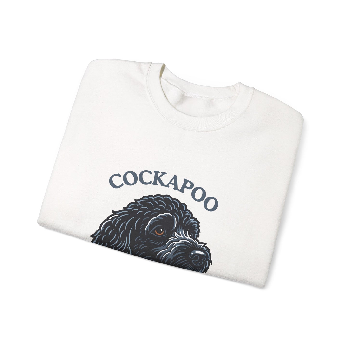 Black Cockapoo Chief Happiness Officer Sweatshirt, Dog Lover Crewneck, Cute Cockapoo Gift for Pet Parents