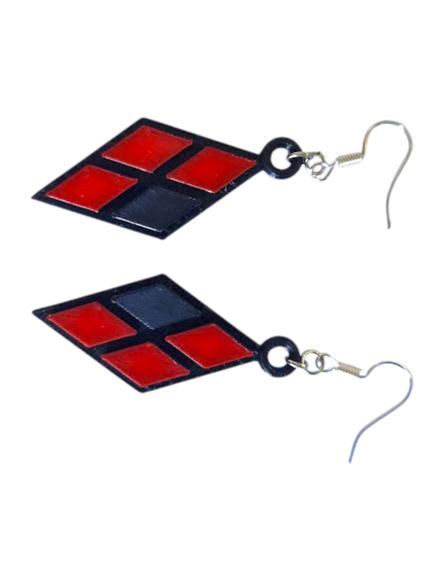 Harley Quinn style earrings