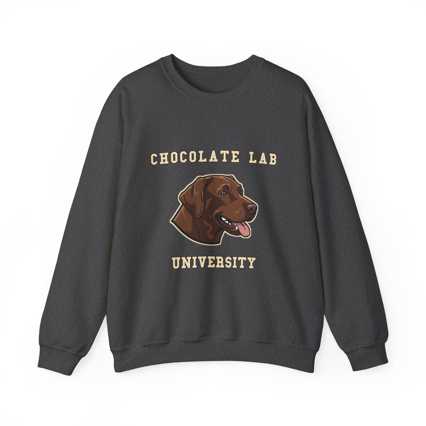 Chocolate Labrador Sweatshirt, Chocolate Lab Dog Mom Crewneck, Funny Retriever Gift, Rich Chocolate Brown Dog Shirt, Dog Lover Top