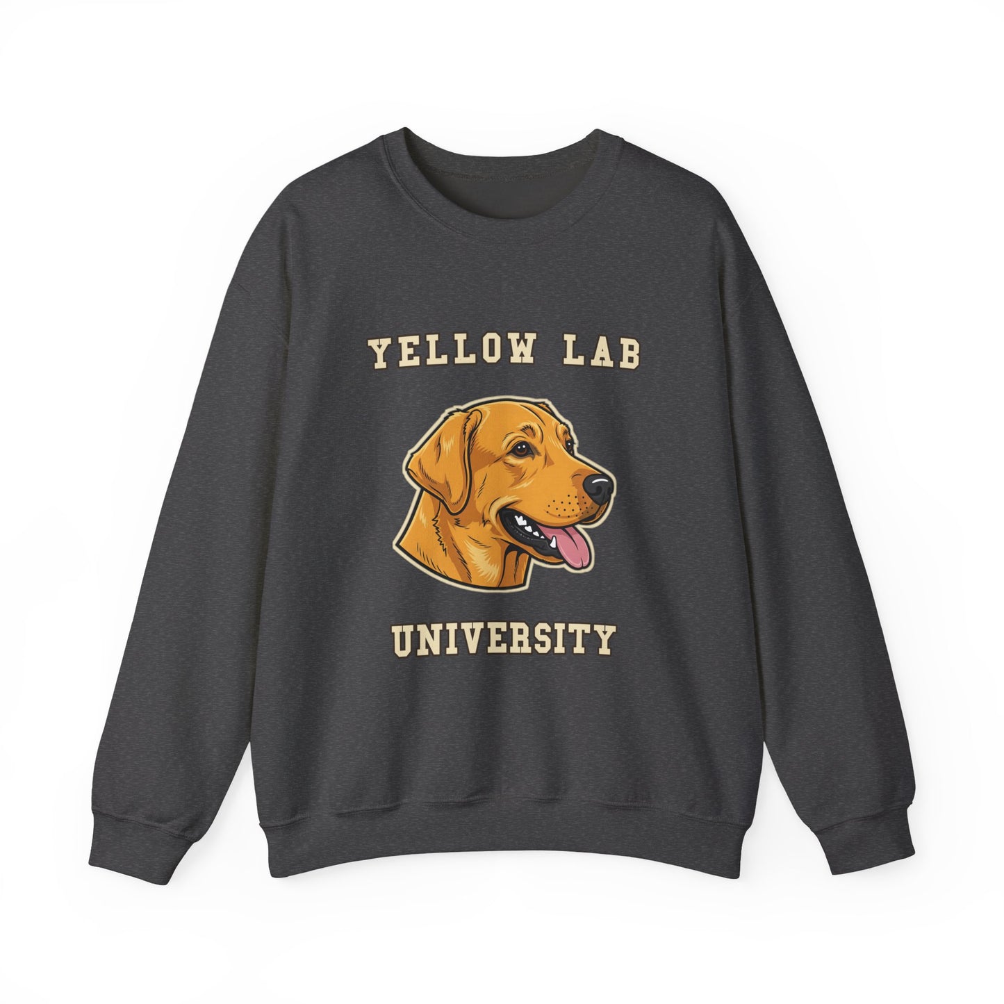 Labrador Sweatshirt, Yellow Lab Crewneck in Golden Yellow
