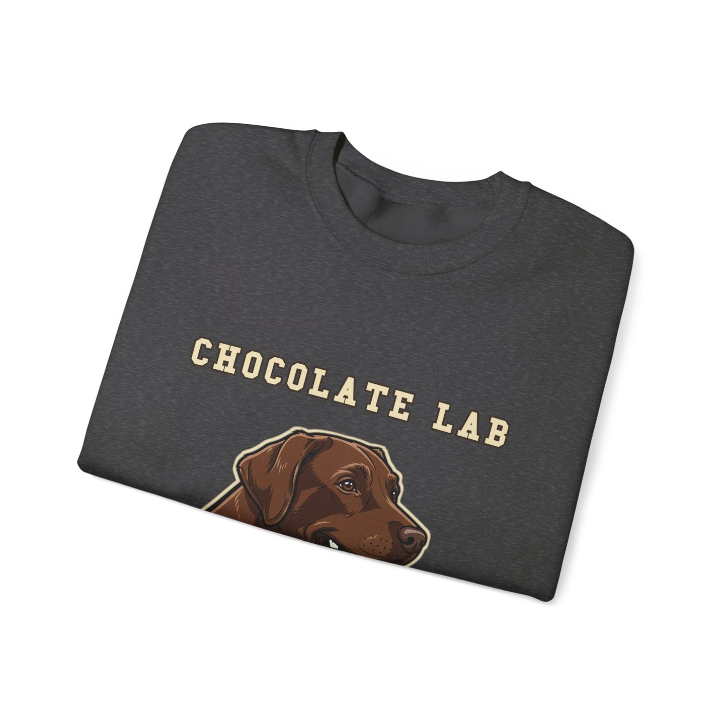 Chocolate Labrador Sweatshirt, Chocolate Lab Dog Mom Crewneck, Funny Retriever Gift, Rich Chocolate Brown Dog Shirt, Dog Lover Top
