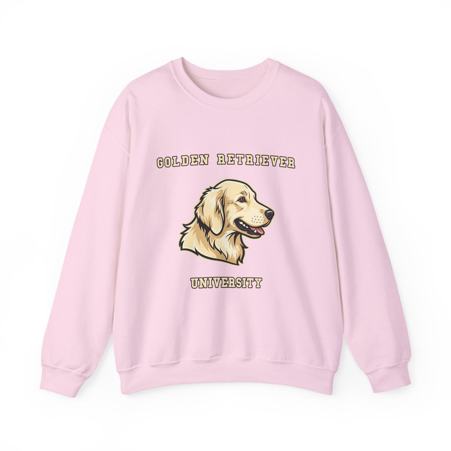 English Cream Golden Retriever Sweatshirt, Cream Golden Crewneck in Platinum Cream