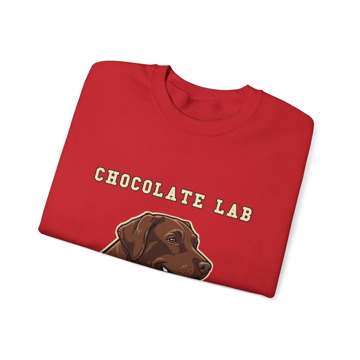 Chocolate Labrador Sweatshirt, Chocolate Lab Dog Mom Crewneck, Funny Retriever Gift, Rich Chocolate Brown Dog Shirt, Dog Lover Top