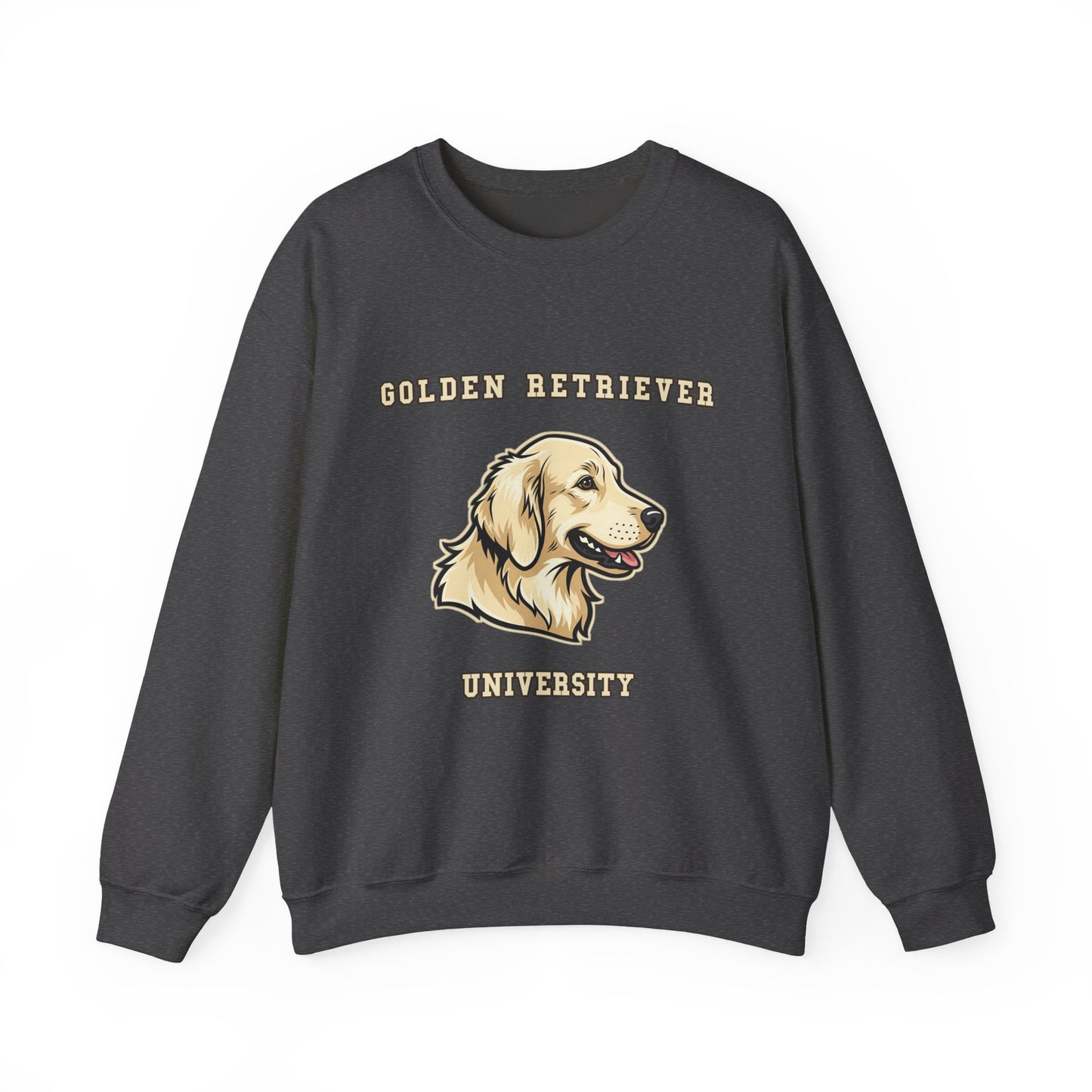 English Cream Golden Retriever Sweatshirt, Cream Golden Crewneck in Platinum Cream