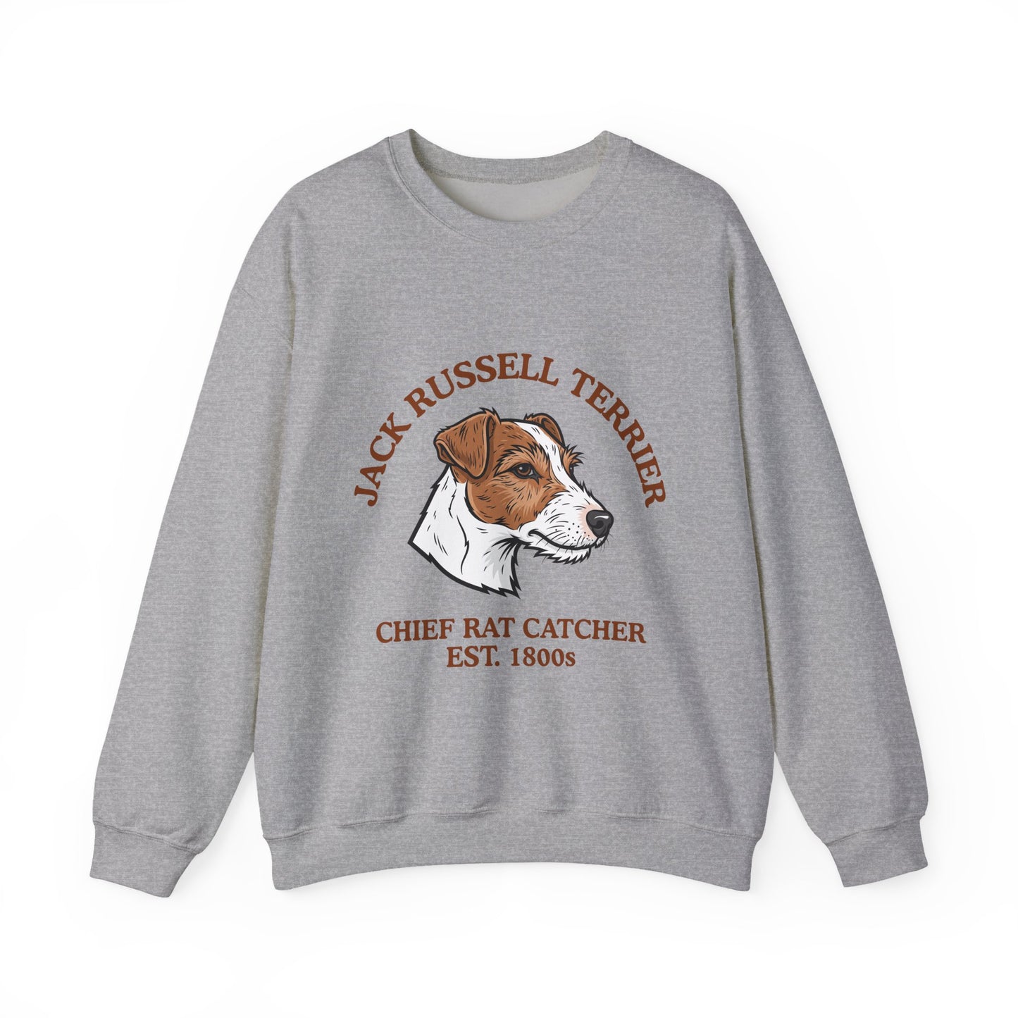 Funny Jack Russell Terrier Sweatshirt, JRT Mom Gift, Chief Rat Catcher Shirt, Parson Russell Crewneck, Vintage Farm Dog, Mens Dog Dad