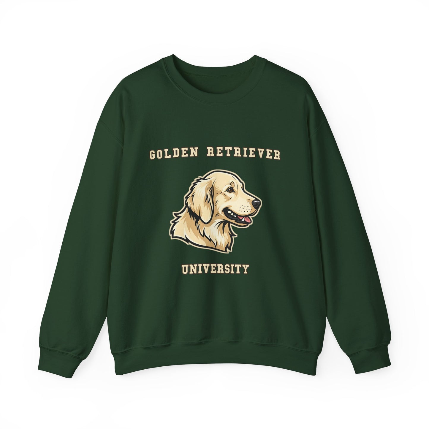 English Cream Golden Retriever Sweatshirt, Cream Golden Crewneck in Platinum Cream