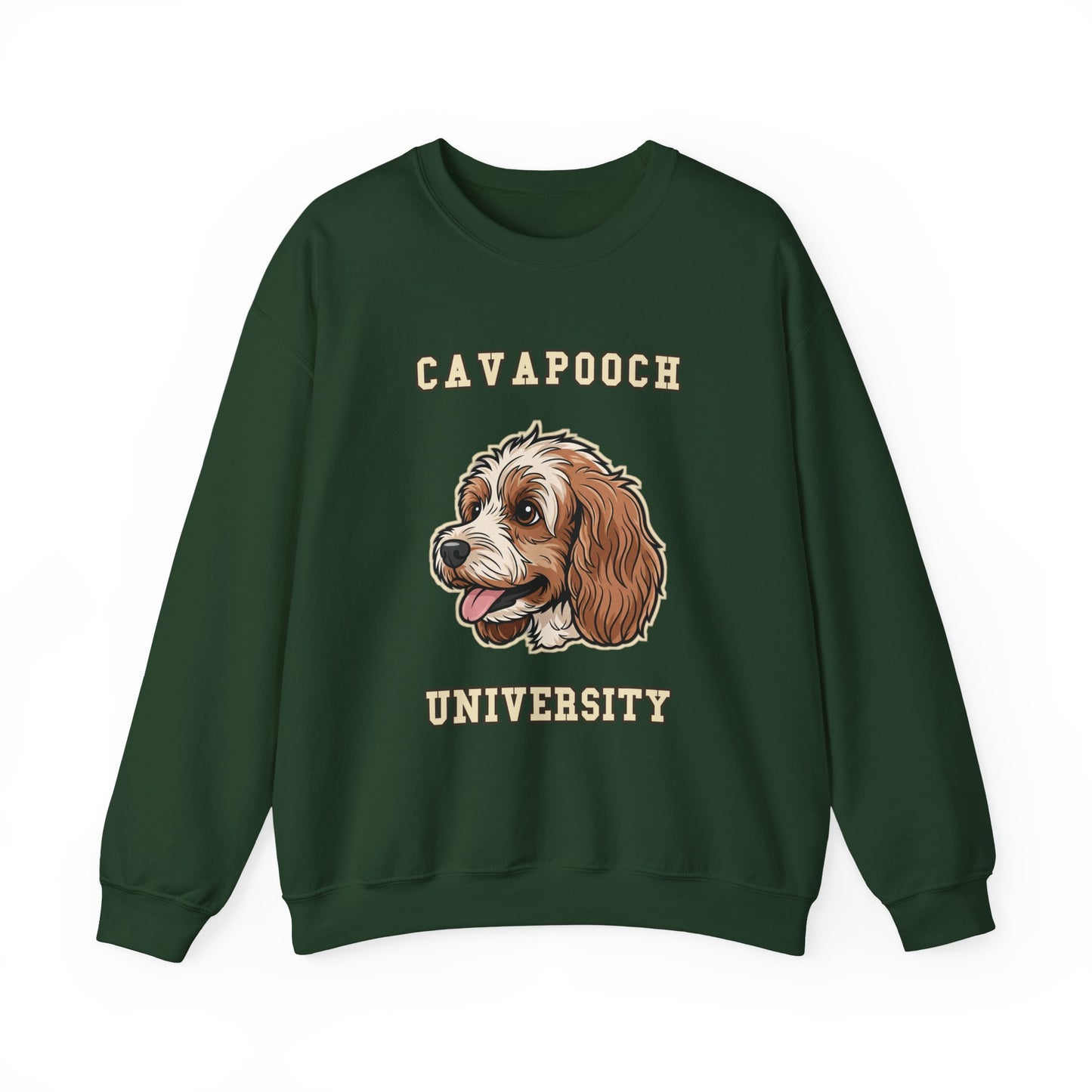 Cavapoo Gift Sweatshirt, Cavoodle Crewneck in Soft Wavy Coat