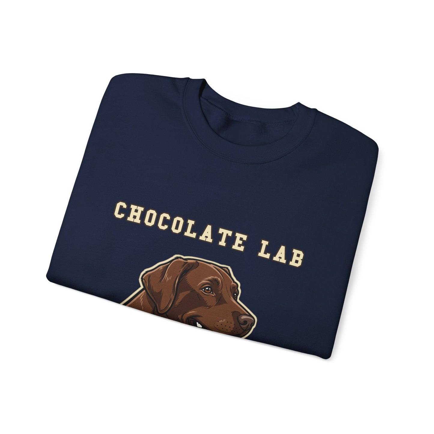 Chocolate Labrador Sweatshirt, Chocolate Lab Dog Mom Crewneck, Funny Retriever Gift, Rich Chocolate Brown Dog Shirt, Dog Lover Top
