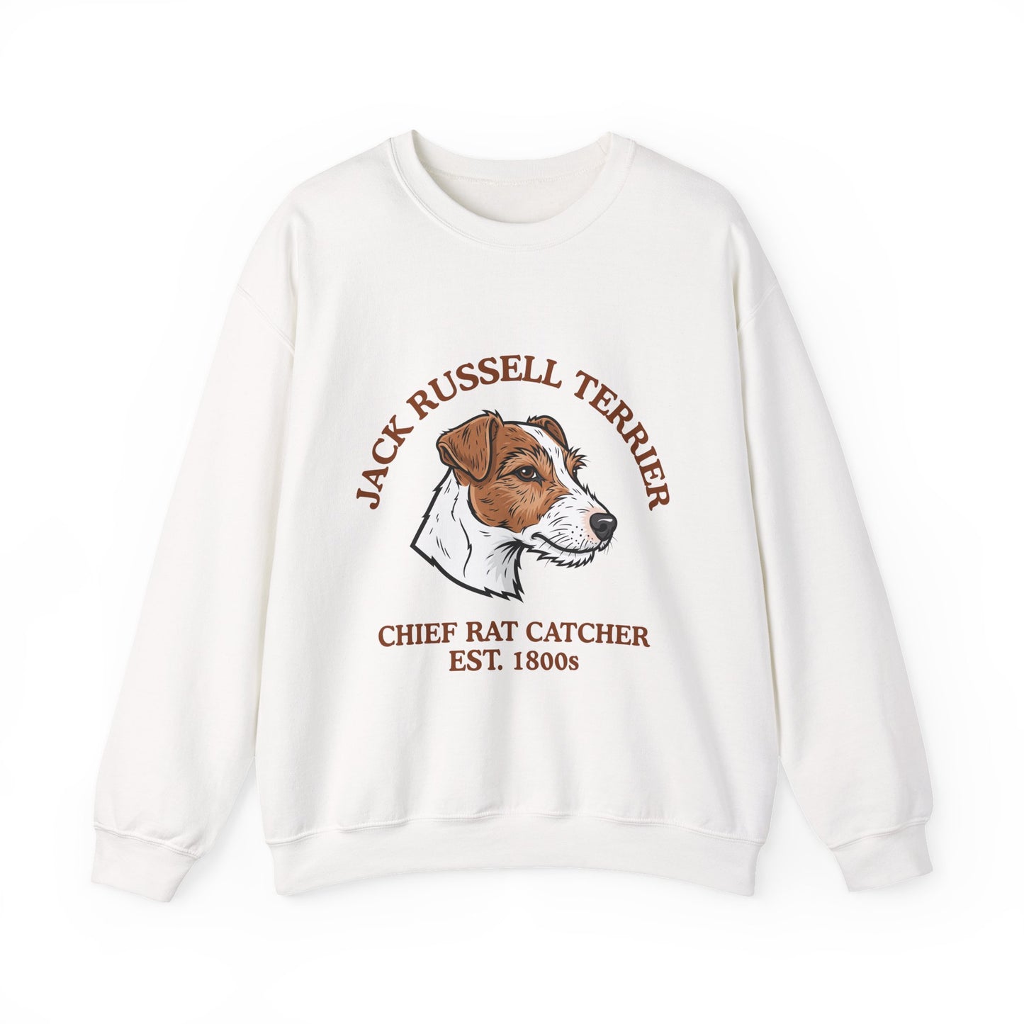 Funny Jack Russell Terrier Sweatshirt, JRT Mom Gift, Chief Rat Catcher Shirt, Parson Russell Crewneck, Vintage Farm Dog, Mens Dog Dad
