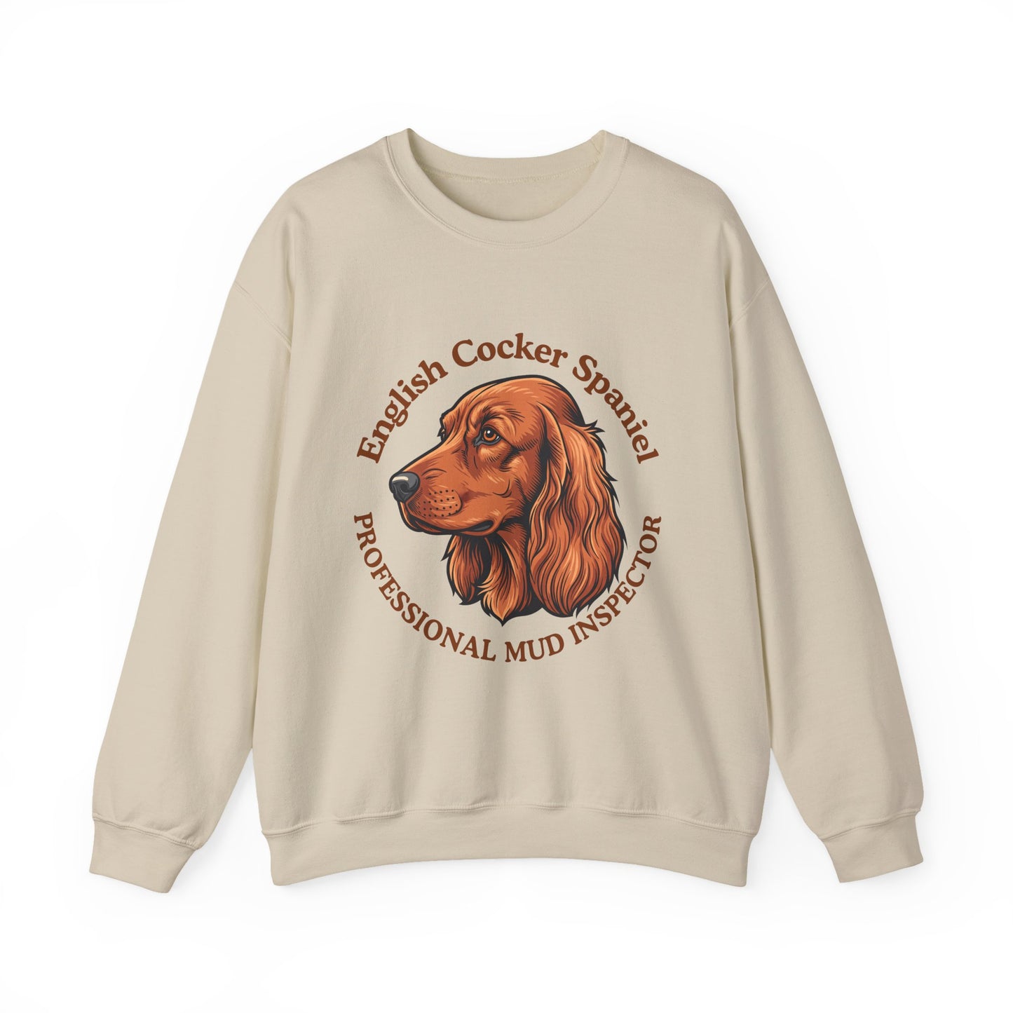 Funny English Cocker Spaniel Sweatshirt, Mud Inspector Shirt, Field Spaniel Mom Crewneck, Bird Dog Dad Gift, Working Cocker, Hunting Dog