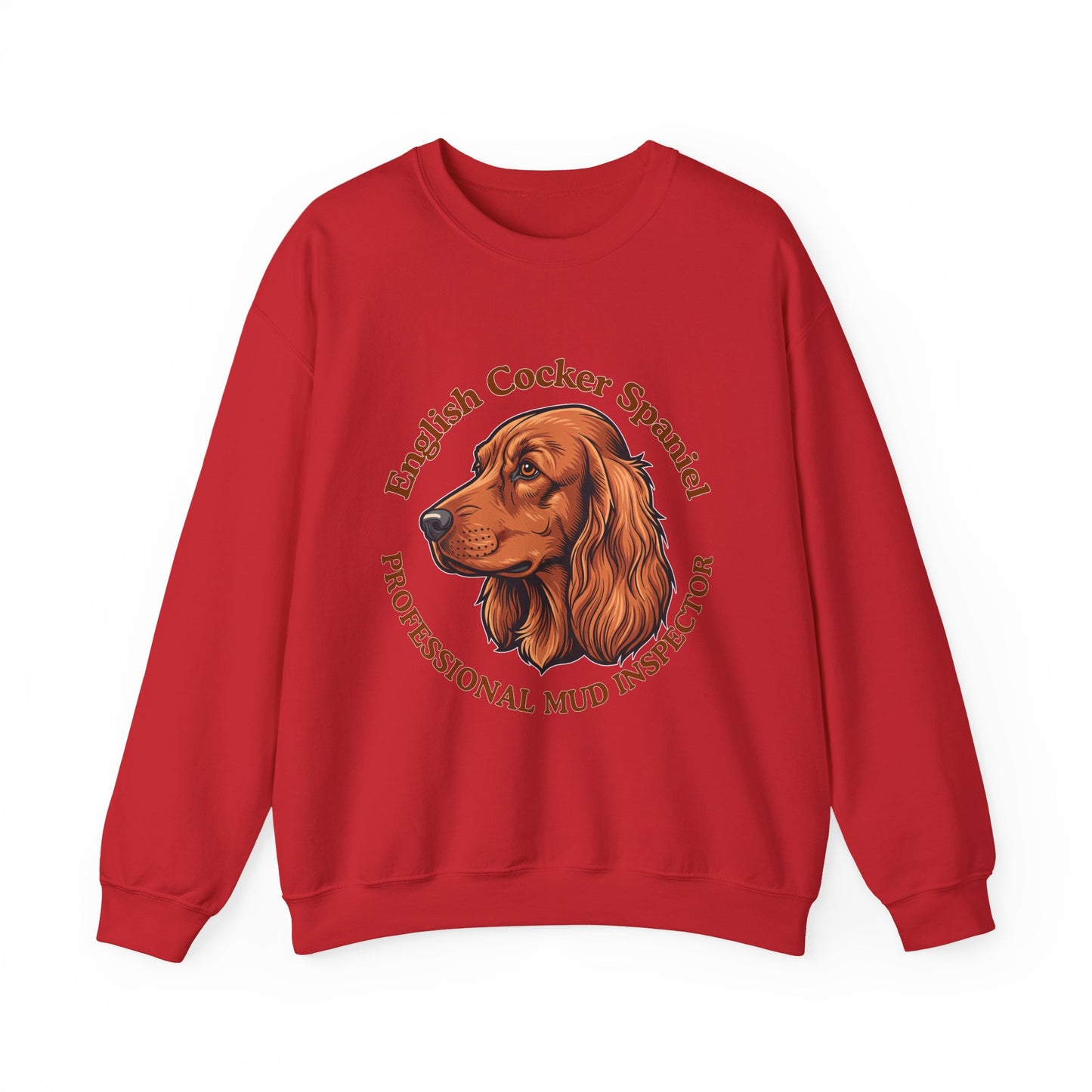 Funny English Cocker Spaniel Sweatshirt, Mud Inspector Shirt, Field Spaniel Mom Crewneck, Bird Dog Dad Gift, Working Cocker, Hunting Dog