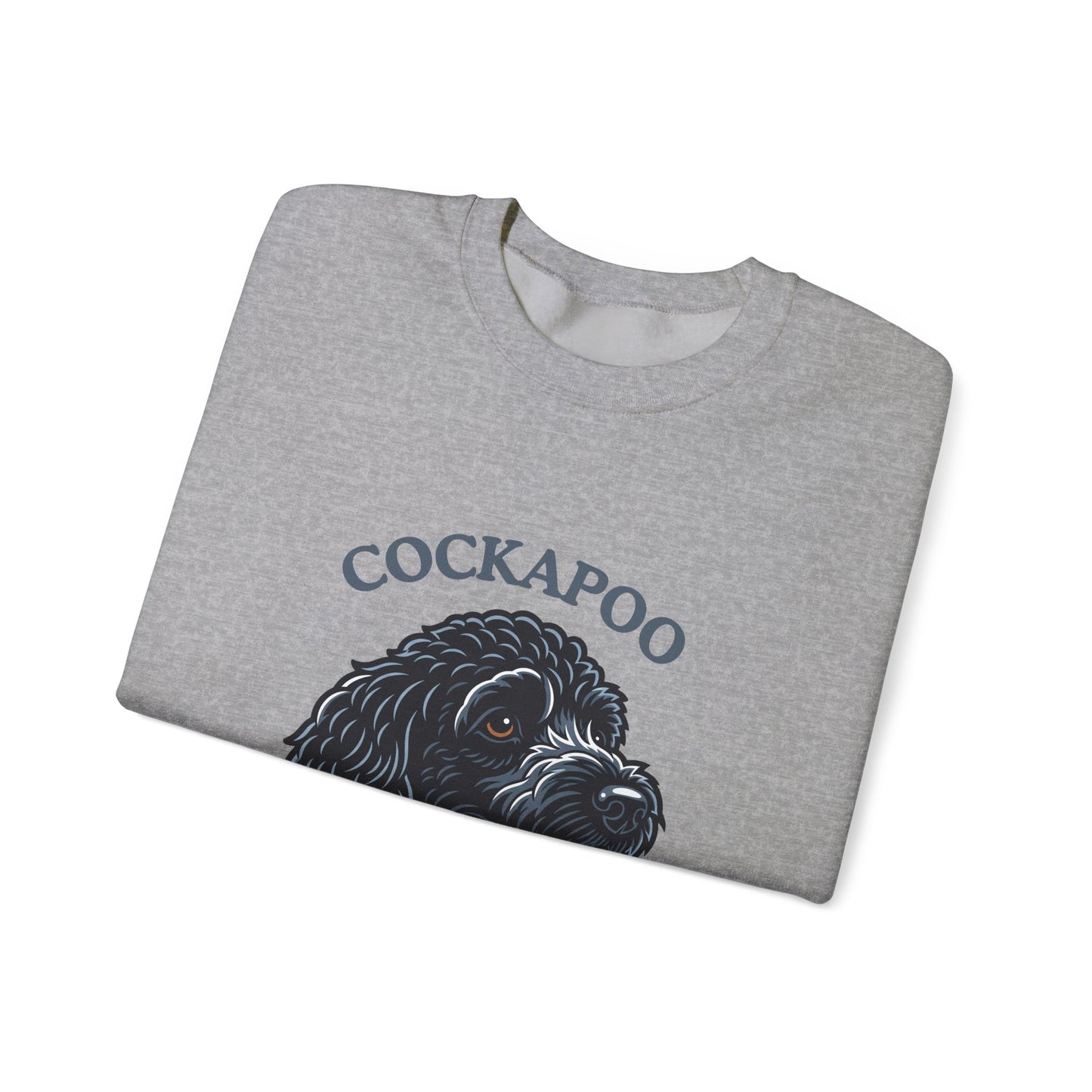 Black Cockapoo Chief Happiness Officer Sweatshirt, Dog Lover Crewneck, Cute Cockapoo Gift for Pet Parents