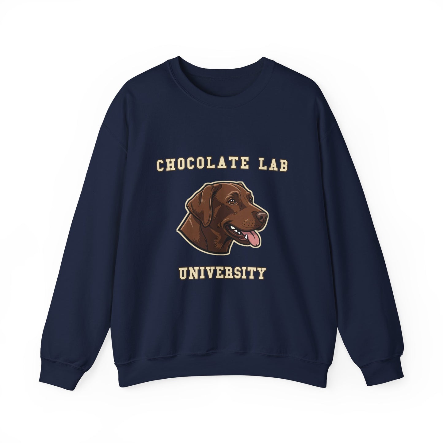 Chocolate Labrador Sweatshirt, Chocolate Lab Dog Mom Crewneck, Funny Retriever Gift, Rich Chocolate Brown Dog Shirt, Dog Lover Top