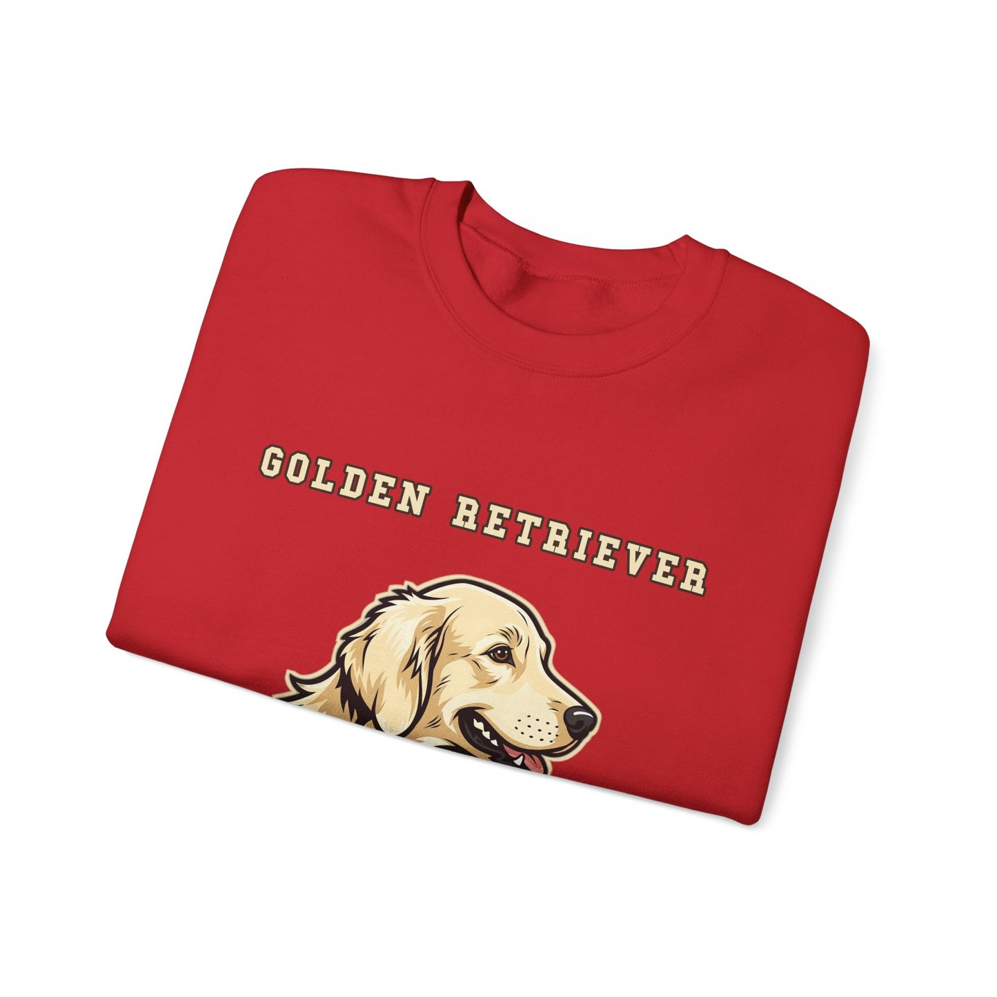English Cream Golden Retriever Sweatshirt, Cream Golden Crewneck in Platinum Cream