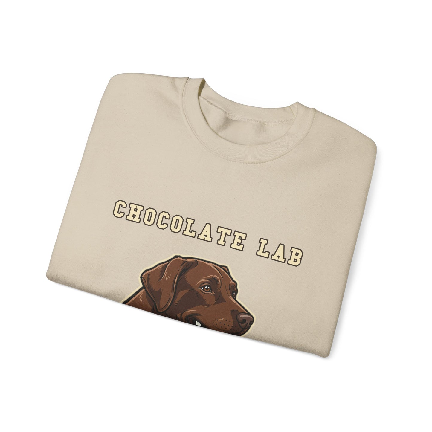 Chocolate Labrador Sweatshirt, Chocolate Lab Dog Mom Crewneck, Funny Retriever Gift, Rich Chocolate Brown Dog Shirt, Dog Lover Top