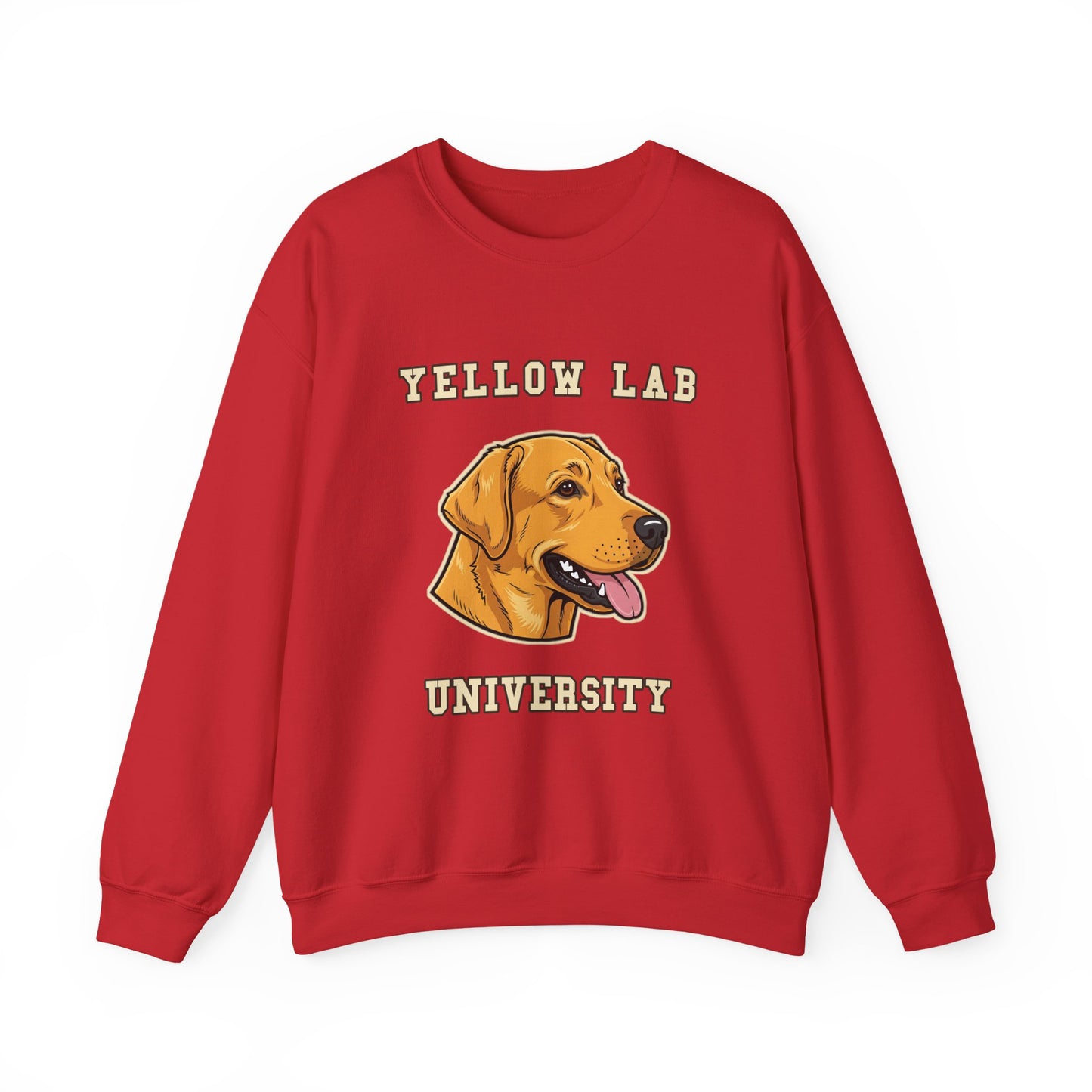 Labrador Sweatshirt, Yellow Lab Crewneck in Golden Yellow