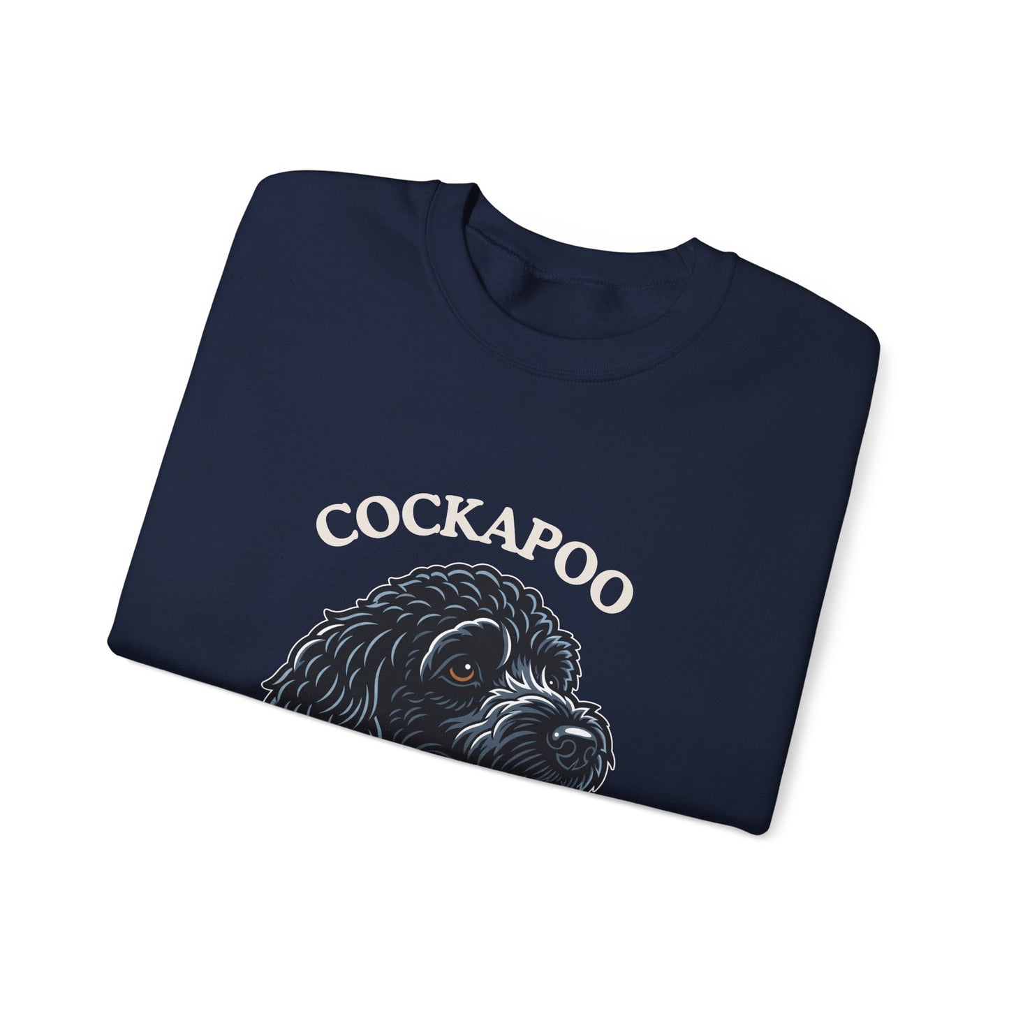 Black Cockapoo Chief Happiness Officer Sweatshirt, Dog Lover Crewneck, Cute Cockapoo Gift for Pet Parents