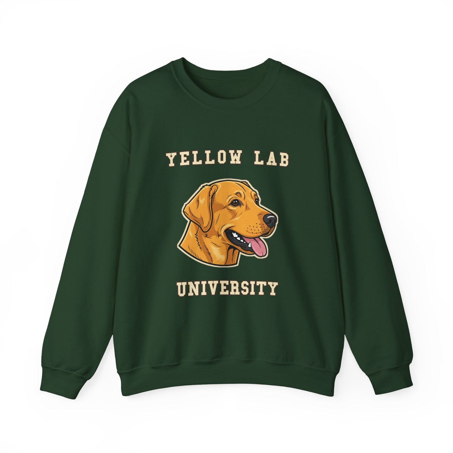Labrador Sweatshirt, Yellow Lab Crewneck in Golden Yellow