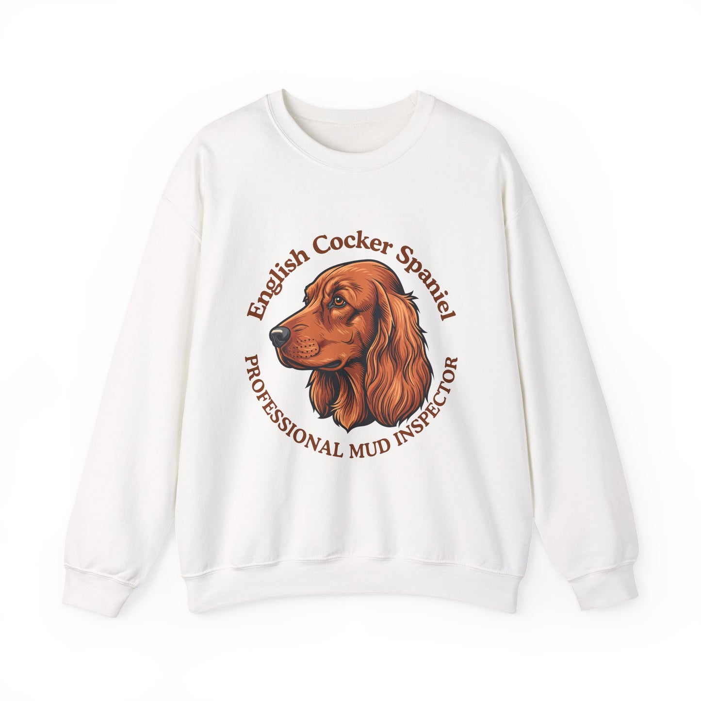 Funny English Cocker Spaniel Sweatshirt, Mud Inspector Shirt, Field Spaniel Mom Crewneck, Bird Dog Dad Gift, Working Cocker, Hunting Dog