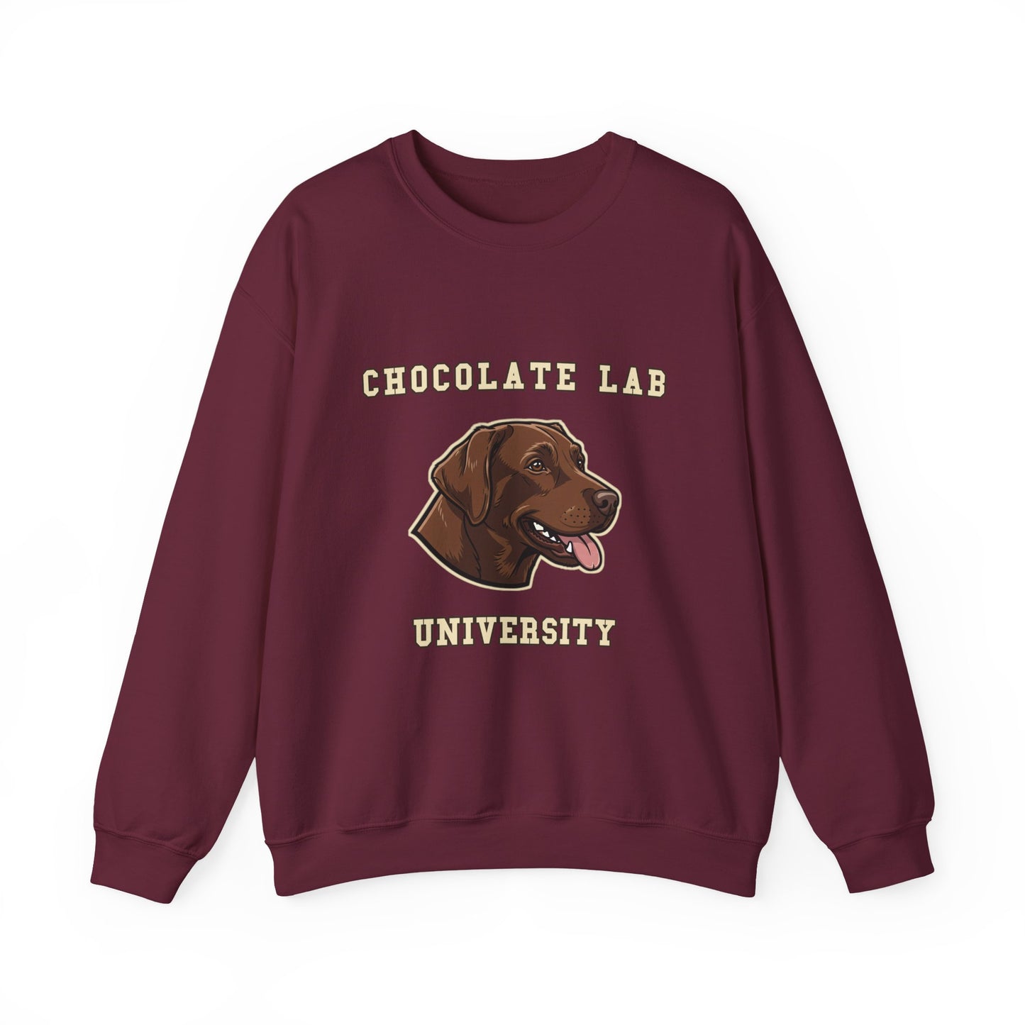 Chocolate Labrador Sweatshirt, Chocolate Lab Dog Mom Crewneck, Funny Retriever Gift, Rich Chocolate Brown Dog Shirt, Dog Lover Top