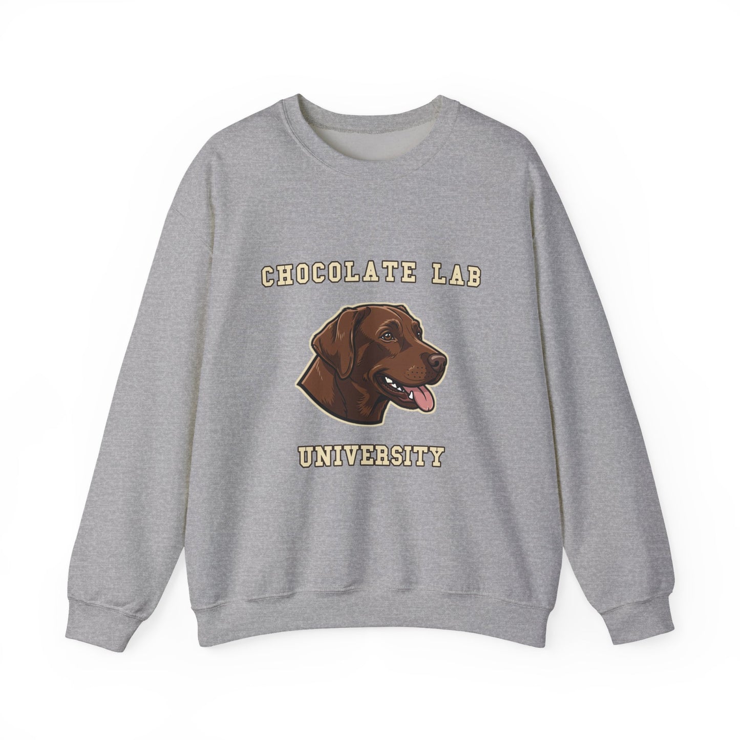 Chocolate Labrador Sweatshirt, Chocolate Lab Dog Mom Crewneck, Funny Retriever Gift, Rich Chocolate Brown Dog Shirt, Dog Lover Top