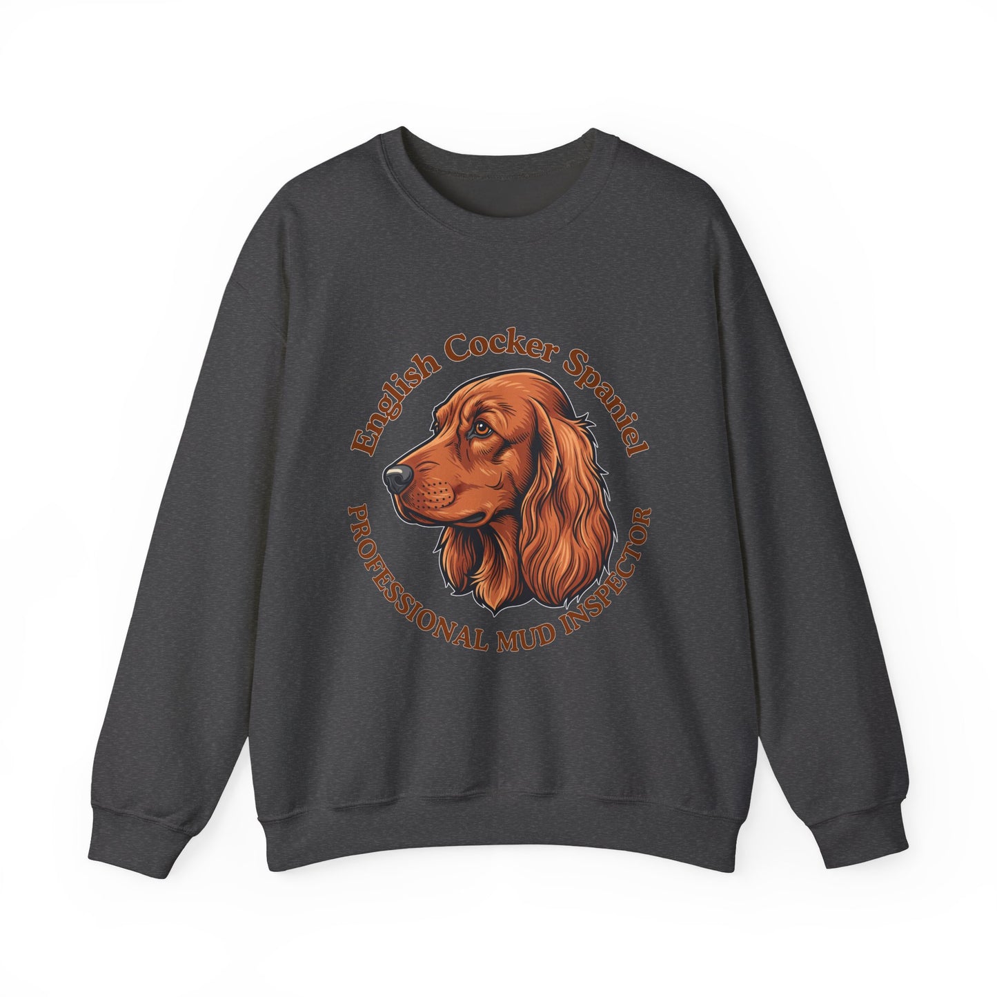 Funny English Cocker Spaniel Sweatshirt, Mud Inspector Shirt, Field Spaniel Mom Crewneck, Bird Dog Dad Gift, Working Cocker, Hunting Dog
