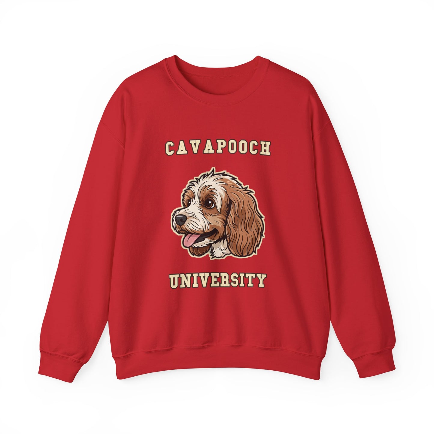 Cavapoo Gift Sweatshirt, Cavoodle Crewneck in Soft Wavy Coat