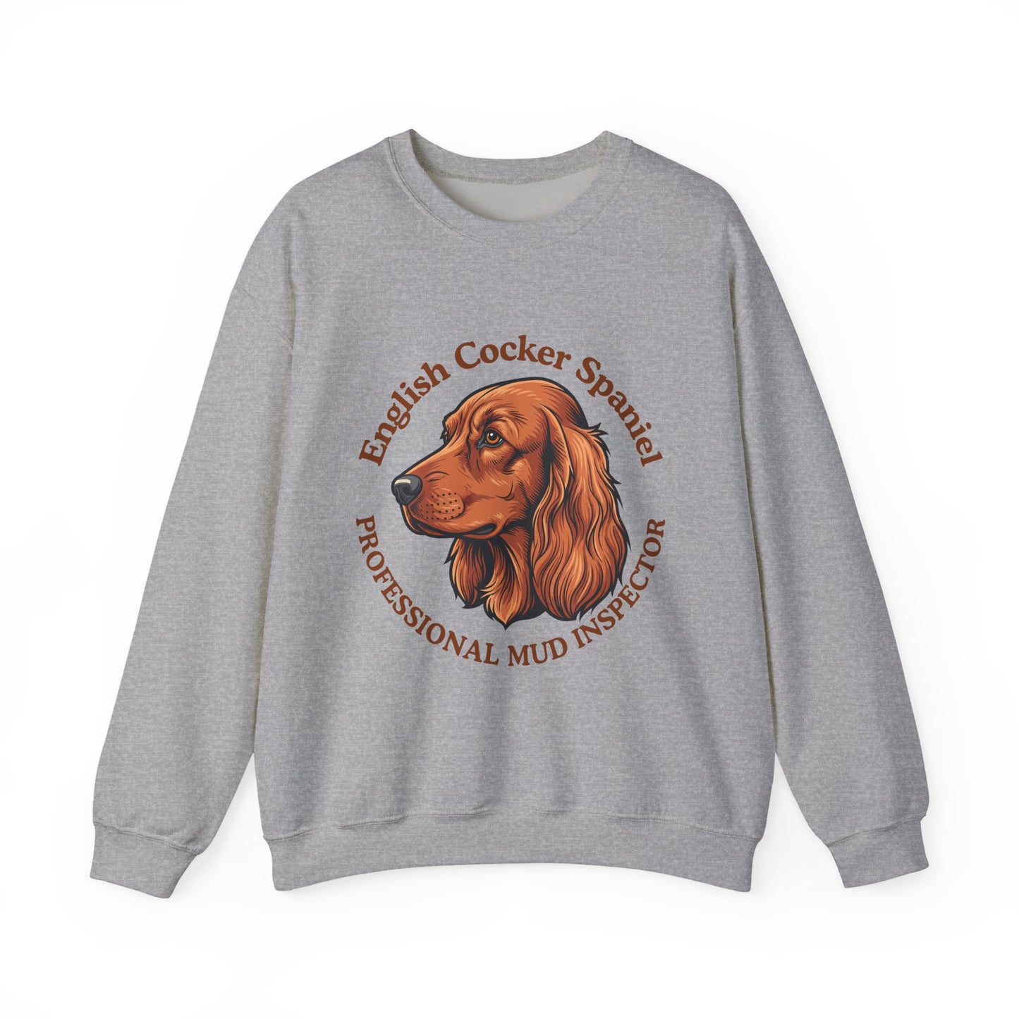 Funny English Cocker Spaniel Sweatshirt, Mud Inspector Shirt, Field Spaniel Mom Crewneck, Bird Dog Dad Gift, Working Cocker, Hunting Dog