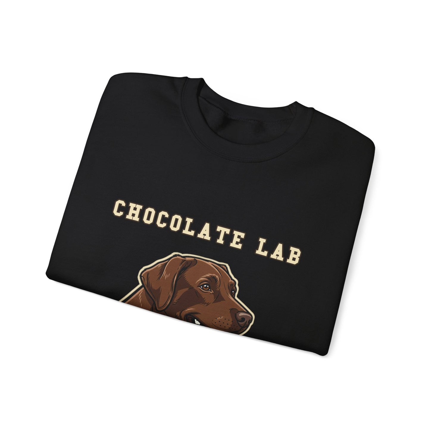 Chocolate Labrador Sweatshirt, Chocolate Lab Dog Mom Crewneck, Funny Retriever Gift, Rich Chocolate Brown Dog Shirt, Dog Lover Top