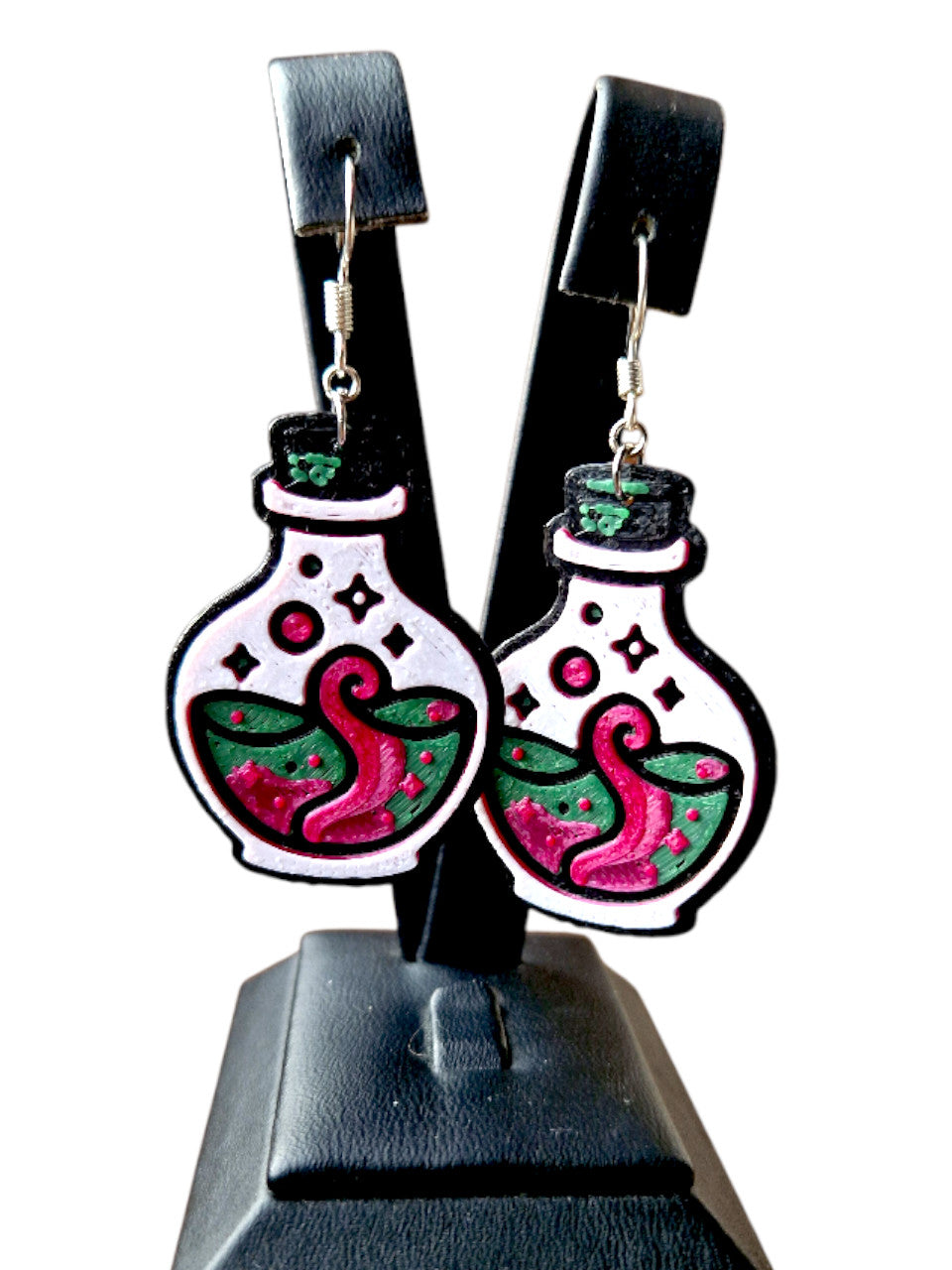 Potion of Mischief Earrings – Fantasy Bottle Jewellery