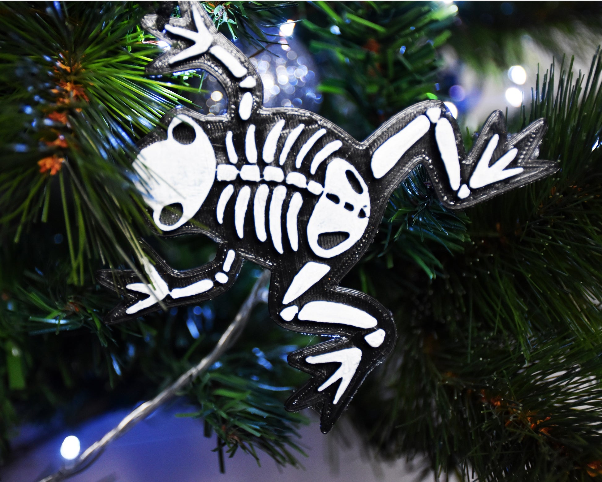 Gothic Christmas Ornaments - Animal Skeletons