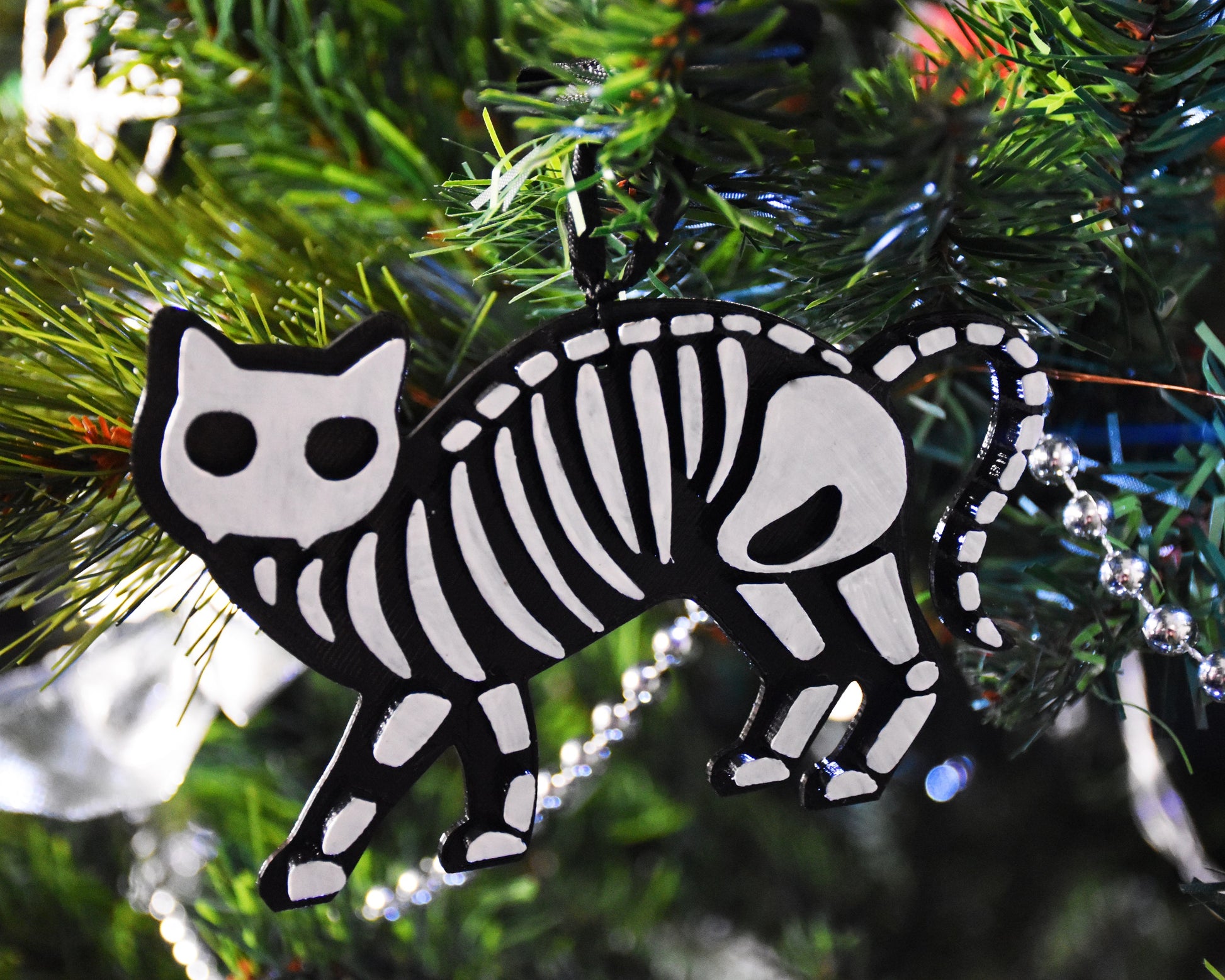 Gothic Christmas Ornaments - Animal Skeletons