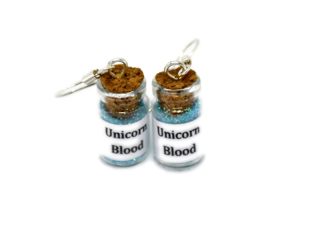 Unicorn blood earrings