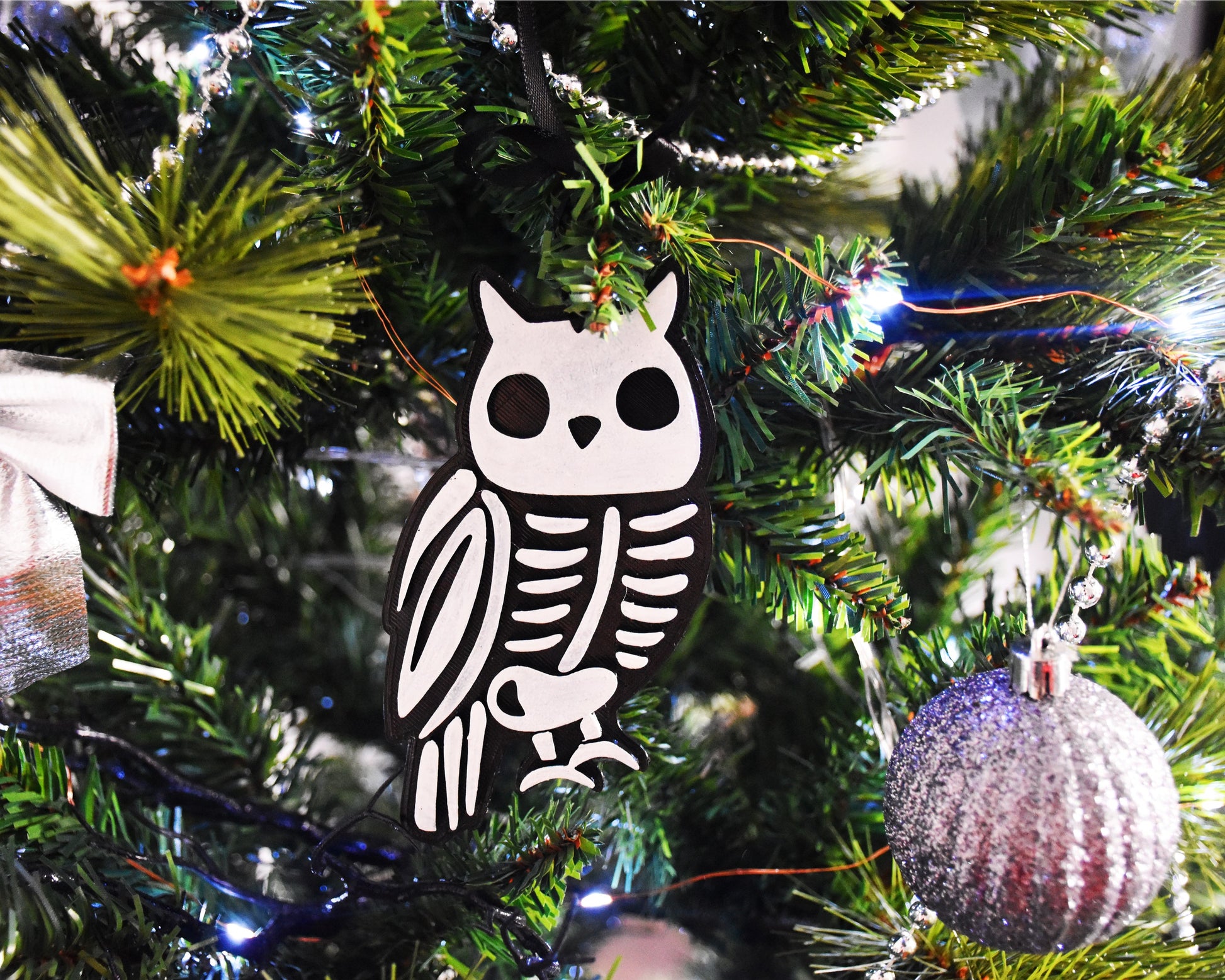 Gothic Christmas Ornaments - Animal Skeletons