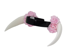 Load image into Gallery viewer, Buy Handmade Cow Horns (Pink &amp; White)
