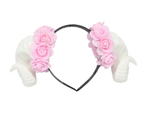 Load image into Gallery viewer, Demon Ram Horns Headband - pink
