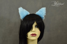 Load image into Gallery viewer, Huge cute blue cat ears
